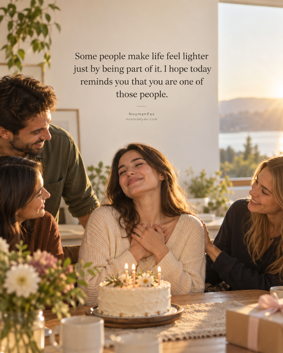 Some people make life feel lighter just by being part of it. I hope today reminds you that you are one of those people.