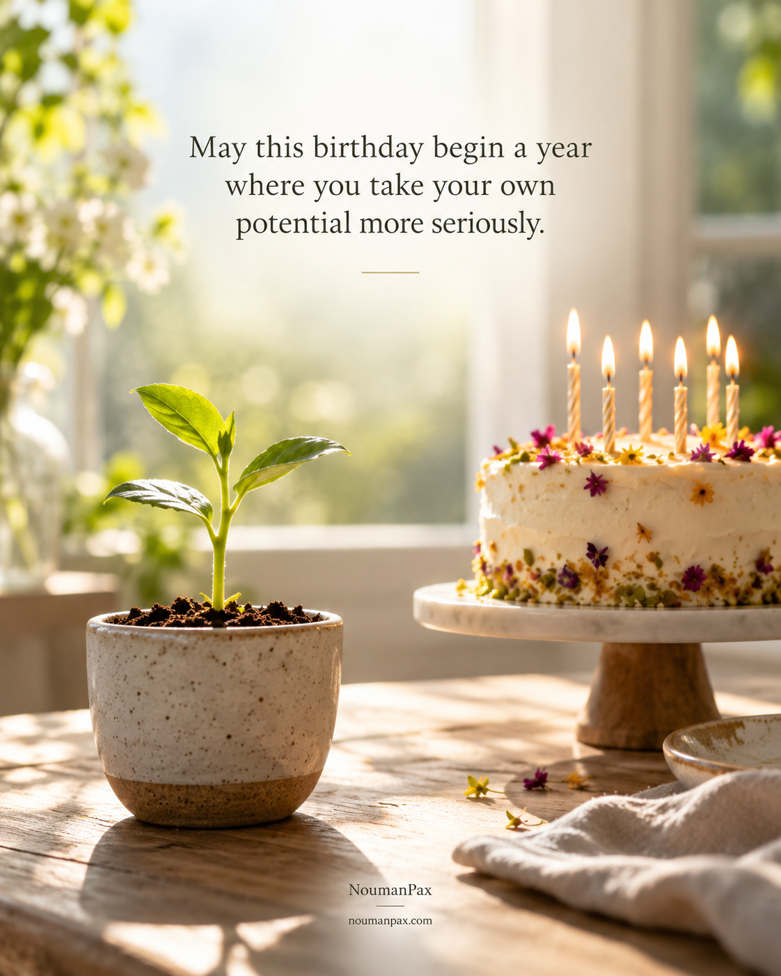 May this birthday begin a year where you take your own potential more seriously.