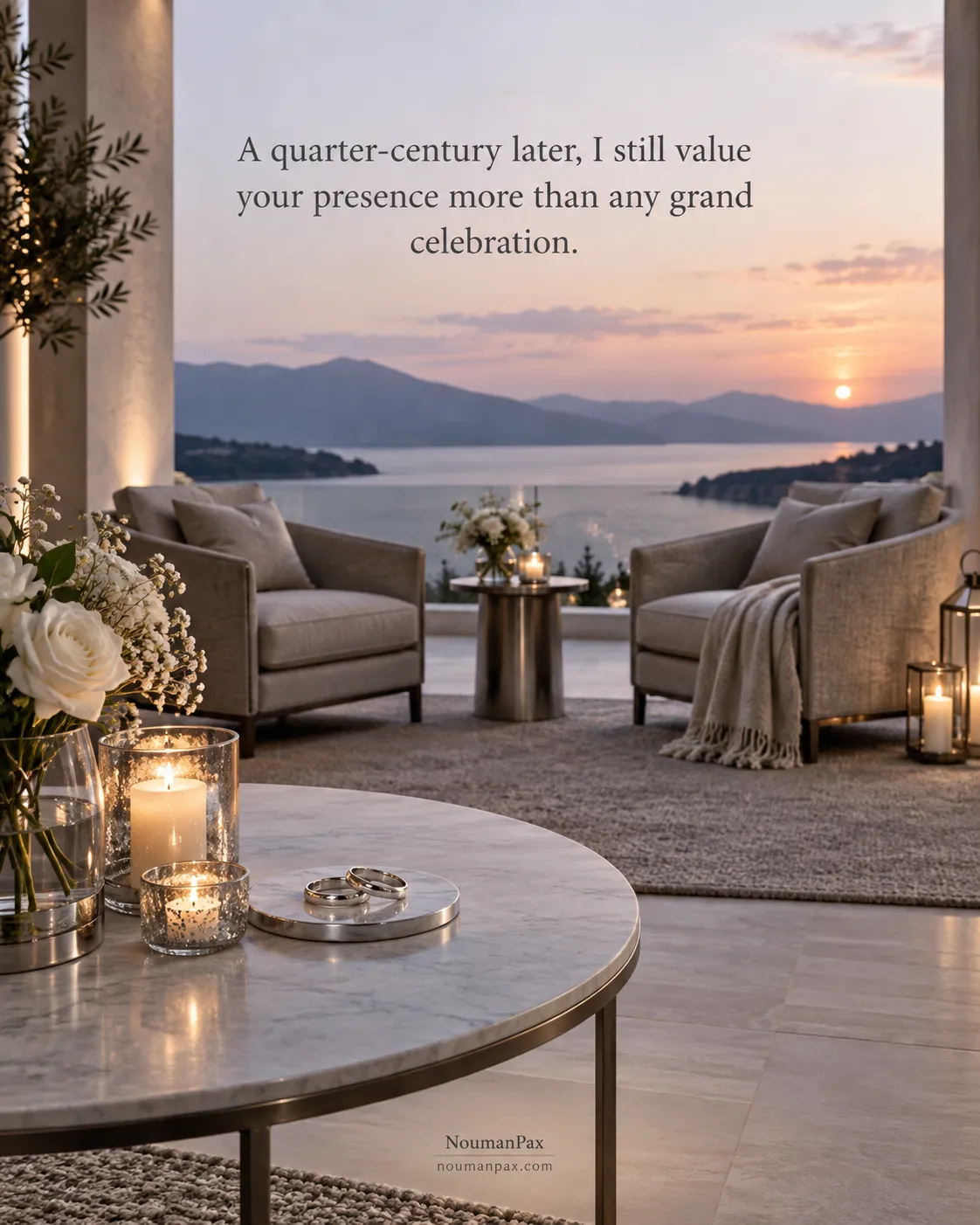 A quarter-century later, I still value your presence more than any grand celebration.