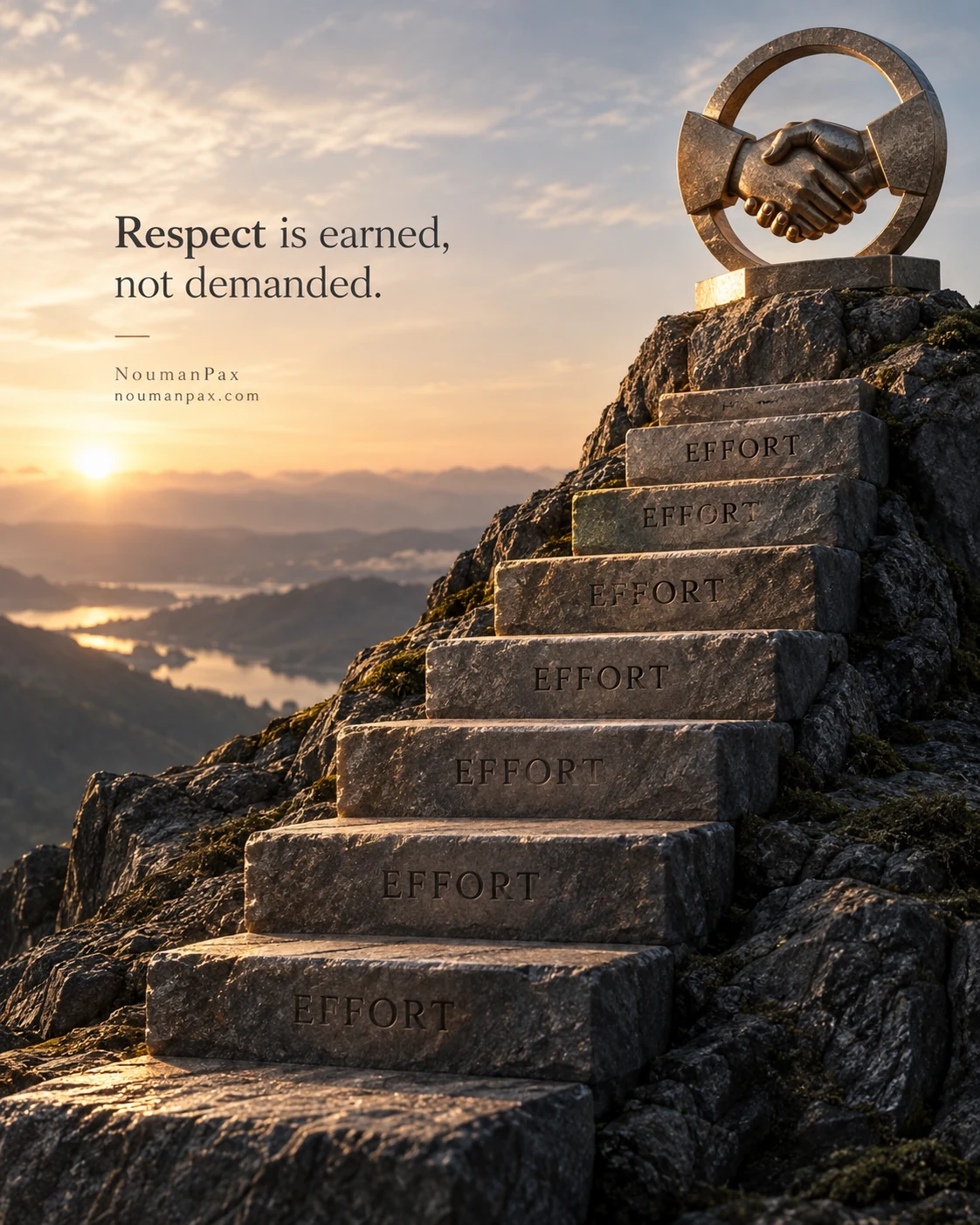 Respect is earned, not demanded.