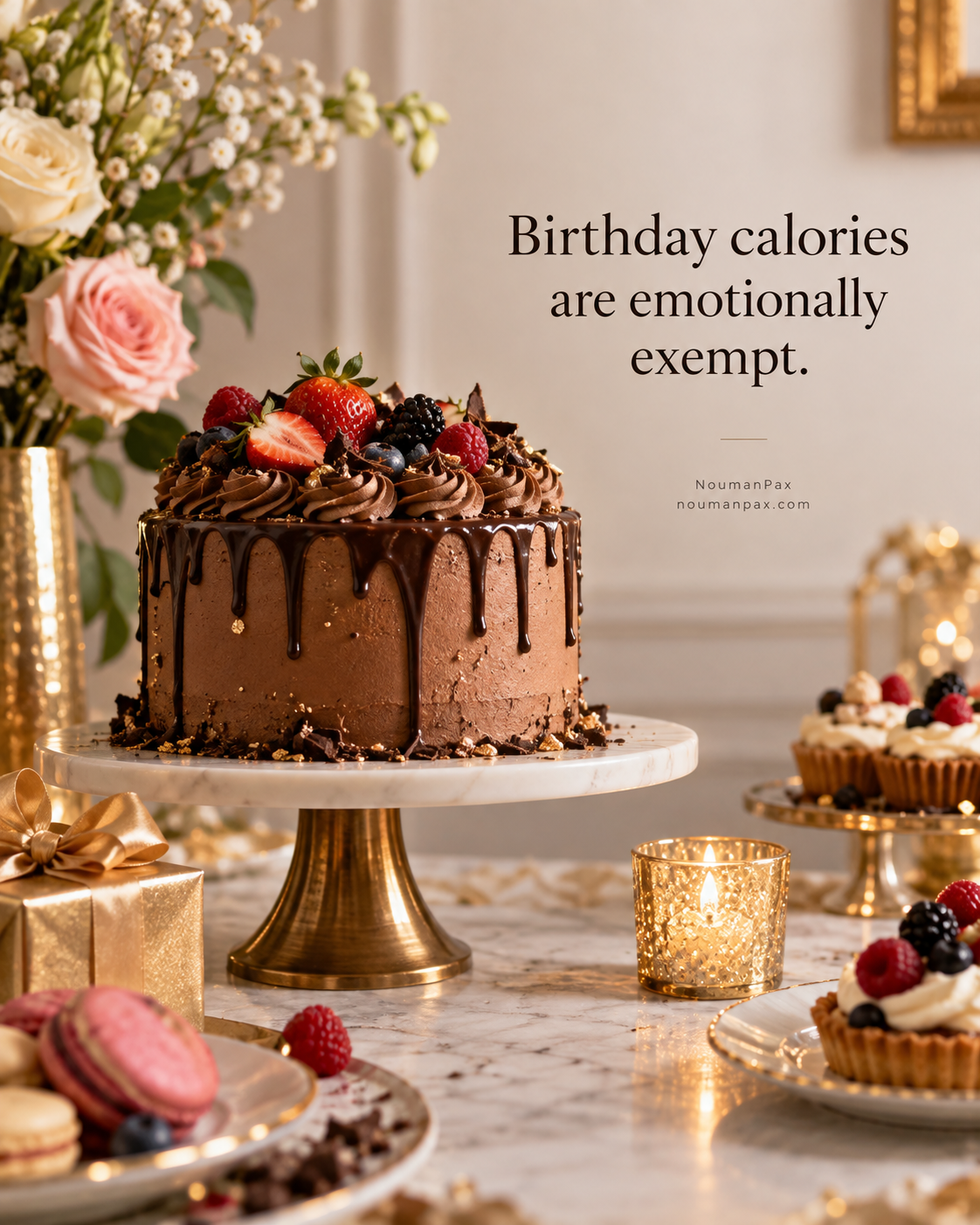Birthday calories are emotionally exempt.