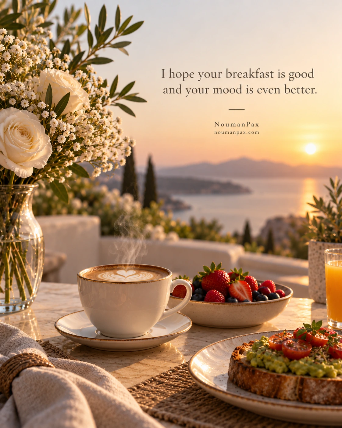I hope your breakfast is good and your mood is even better.