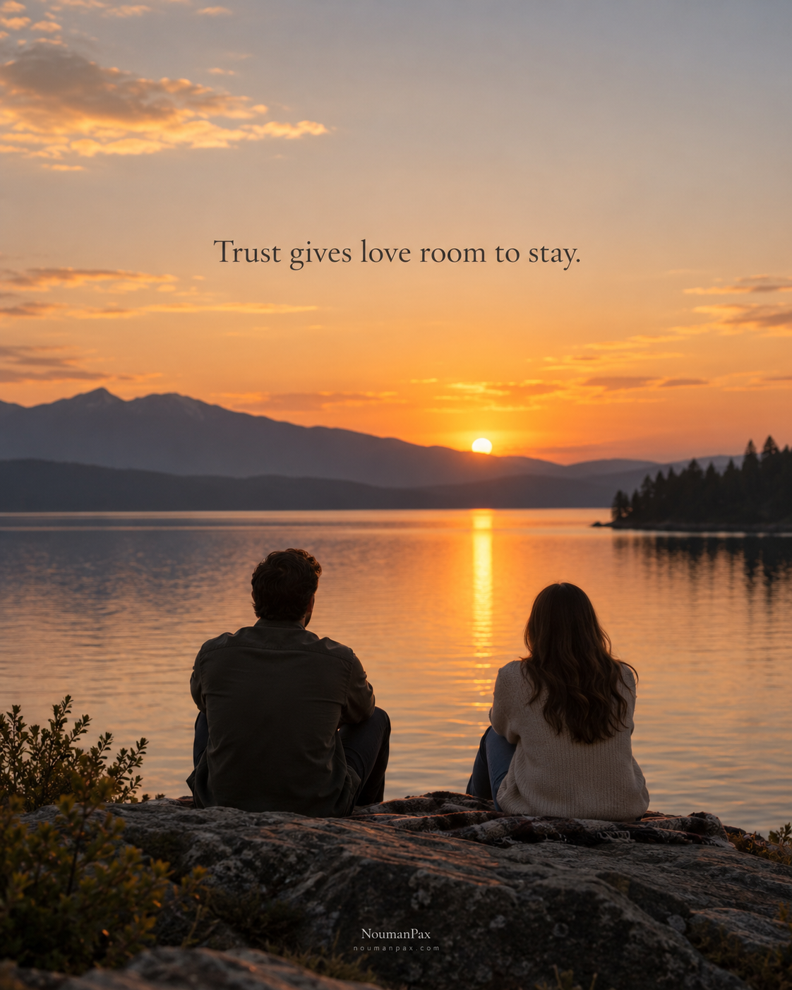 Trust gives love room to stay.