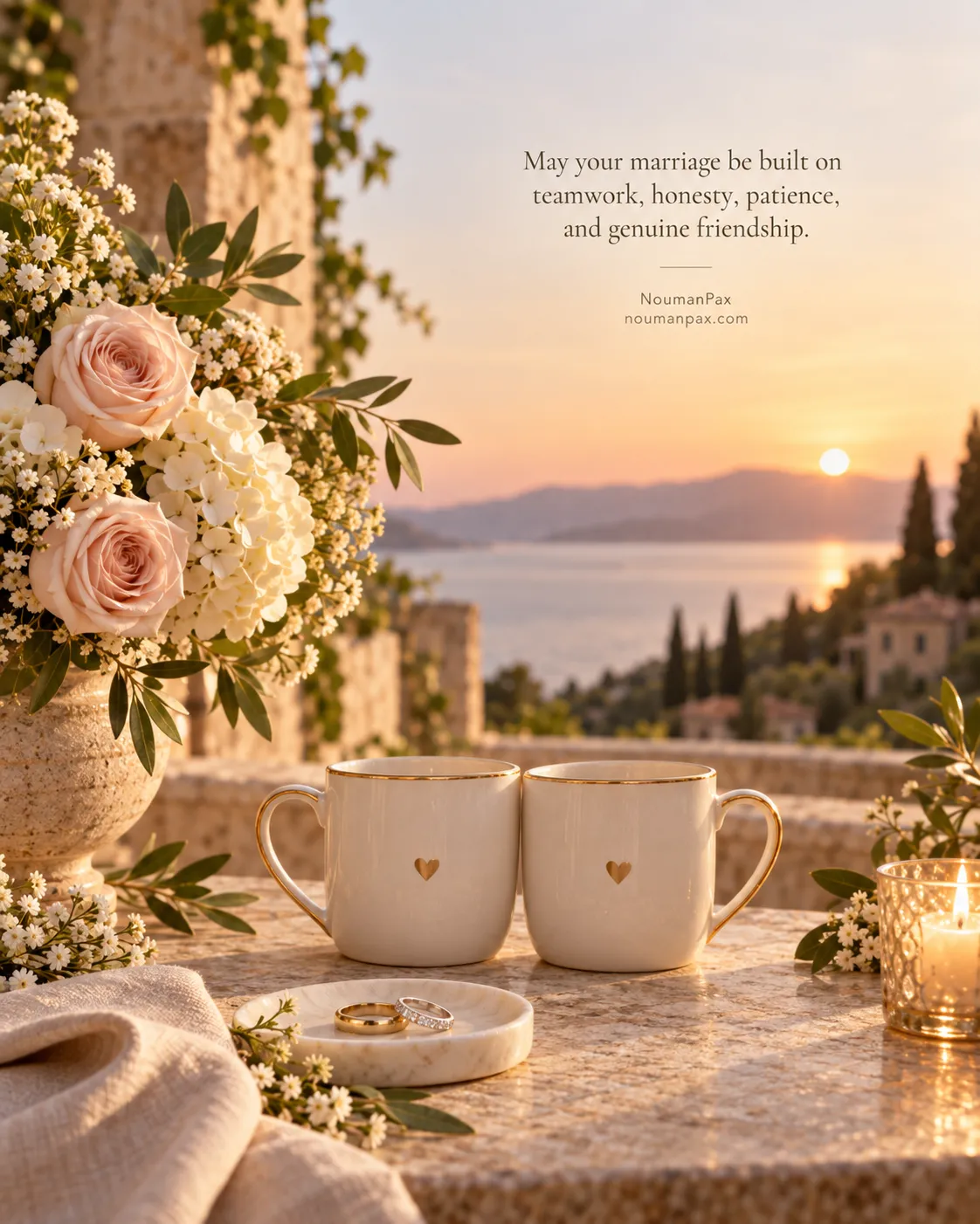 May your marriage be built on teamwork, honesty, patience, and genuine friendship.