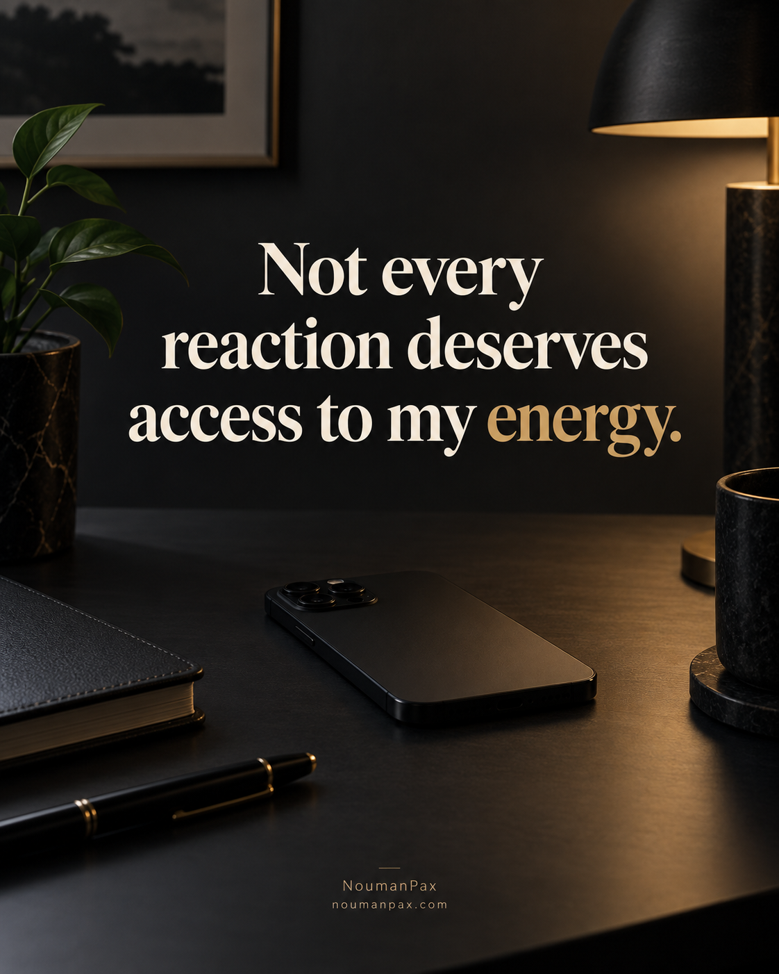 Not every reaction deserves my energy
