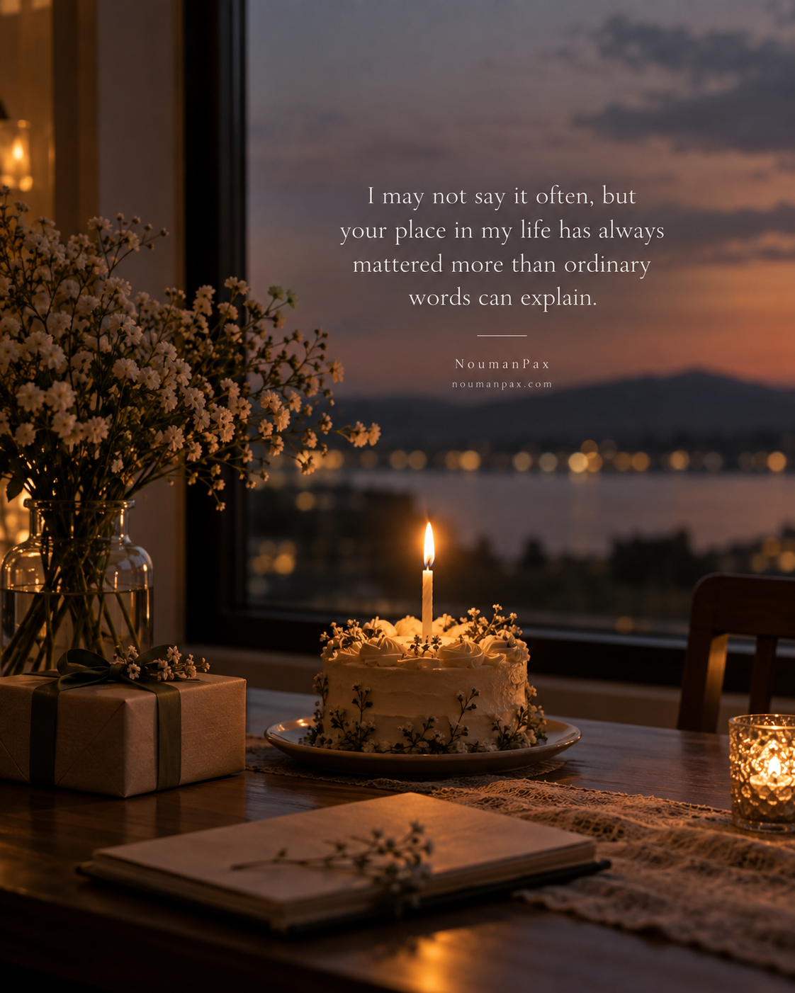 I may not say it often, but your place in my life has always mattered more than ordinary words can explain.
