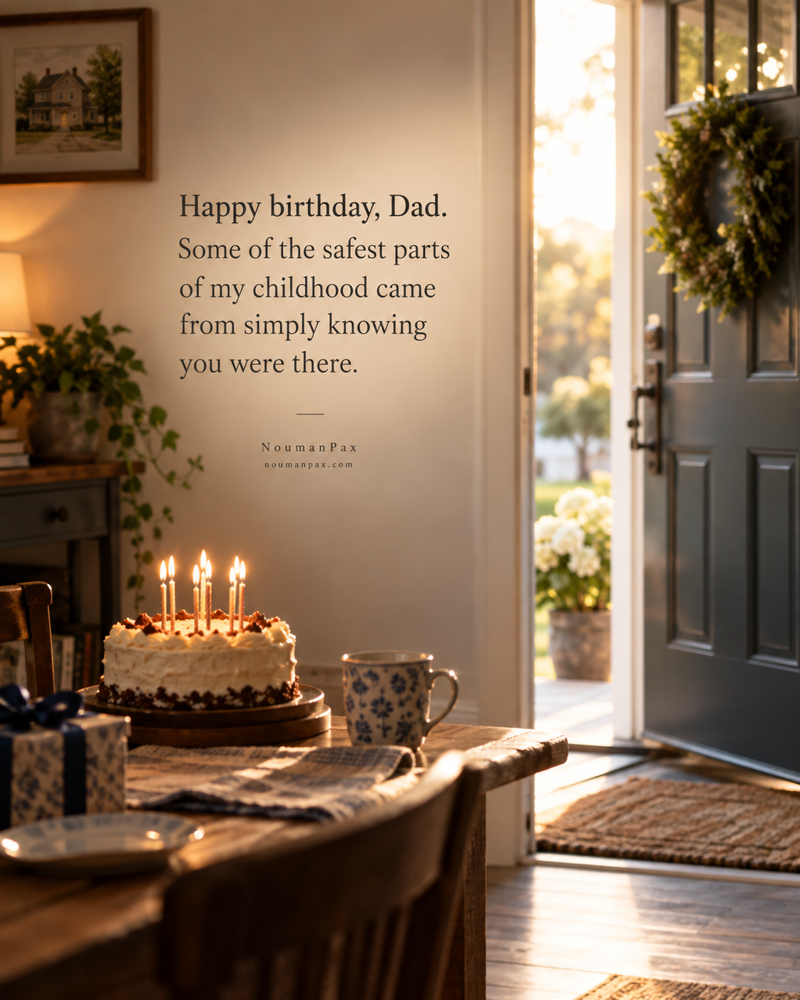 Emotional Birthday Wishes for Dad — Childhood safety