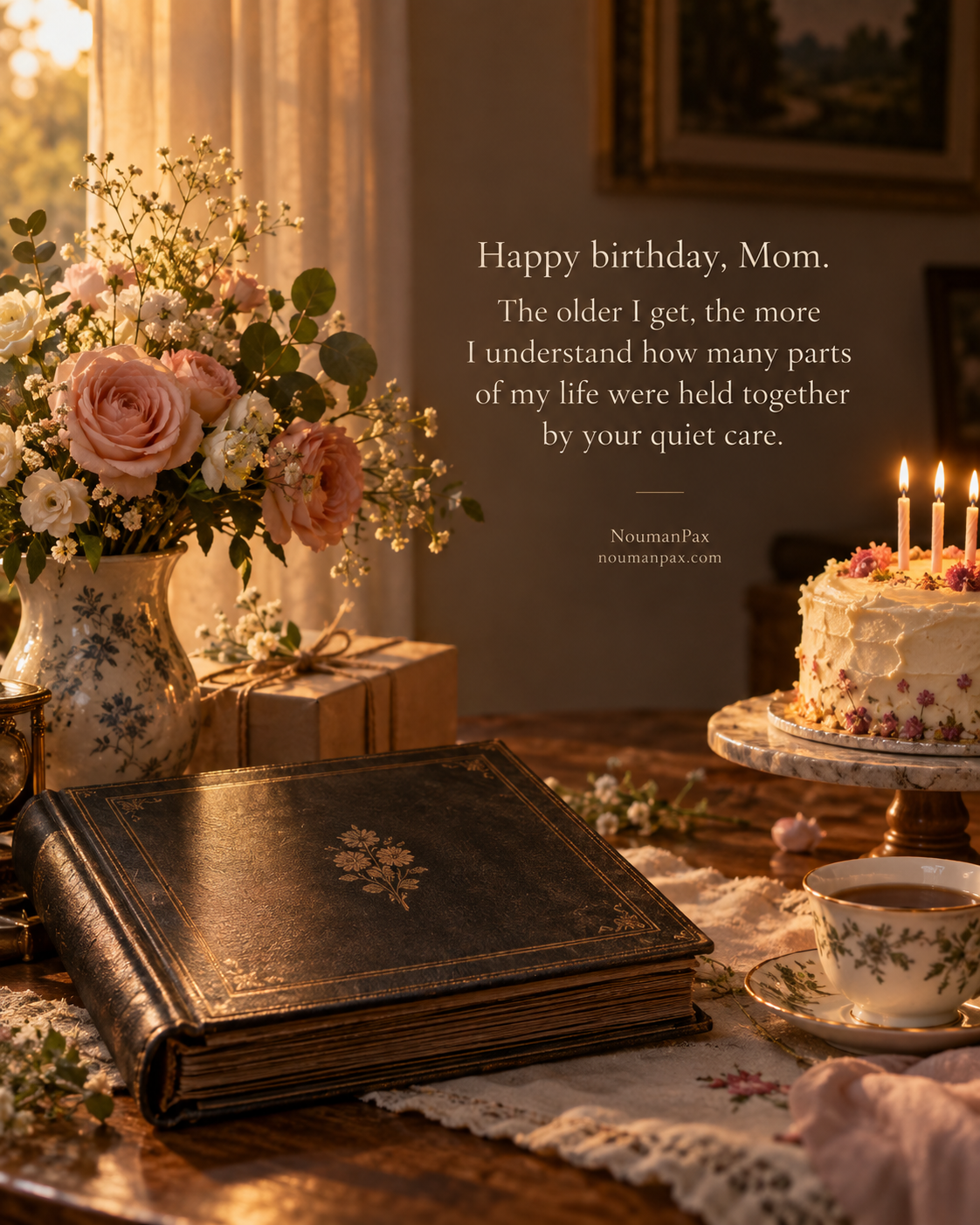 Happy birthday, Mom. The older I get, the more I understand how many parts of my life were held together by your quiet care.