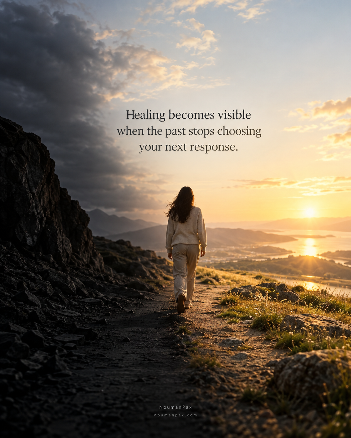 Healing becomes visible when the past stops choosing your next response.