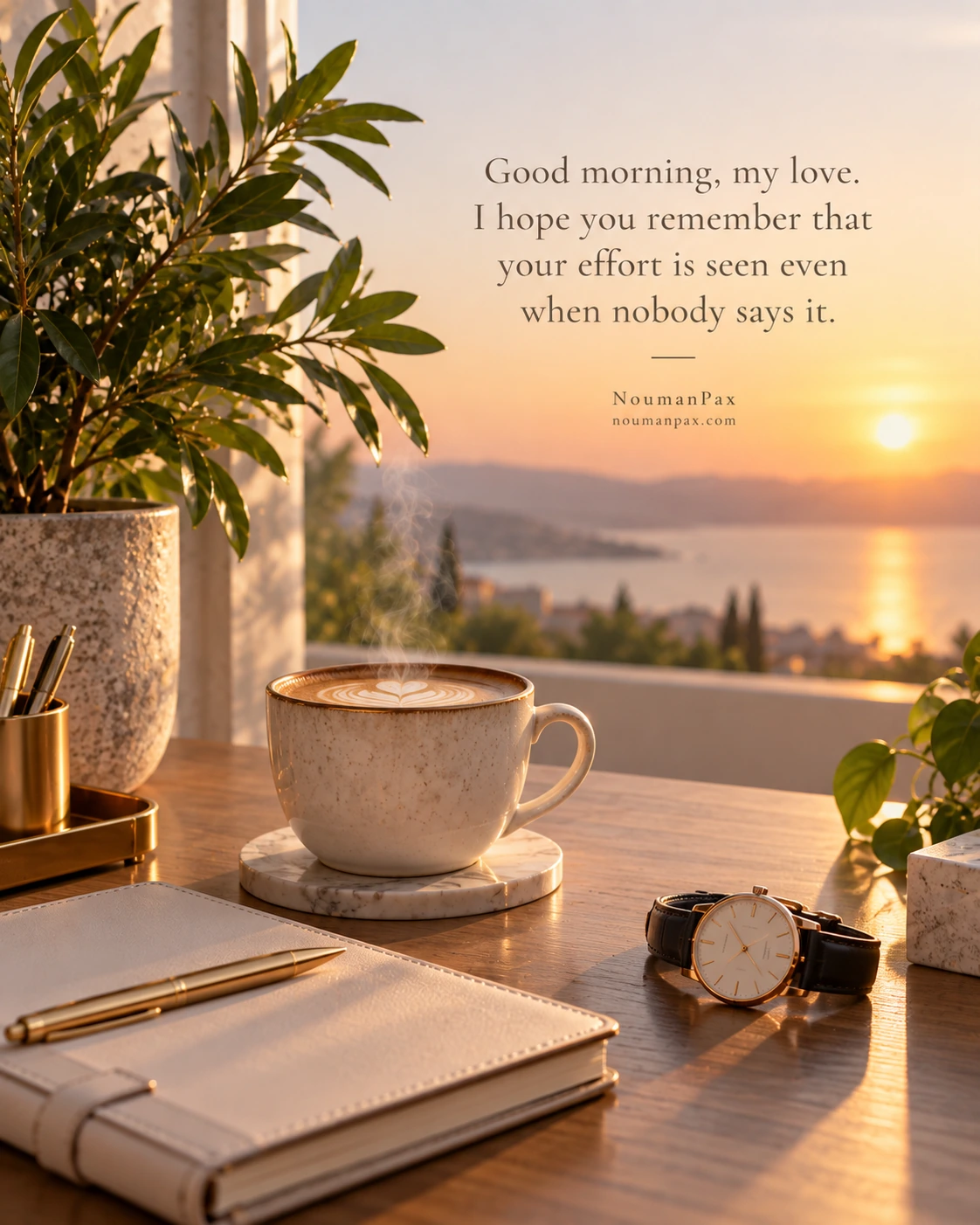 Good morning, my love. I hope you remember that your effort is seen even when nobody says it.