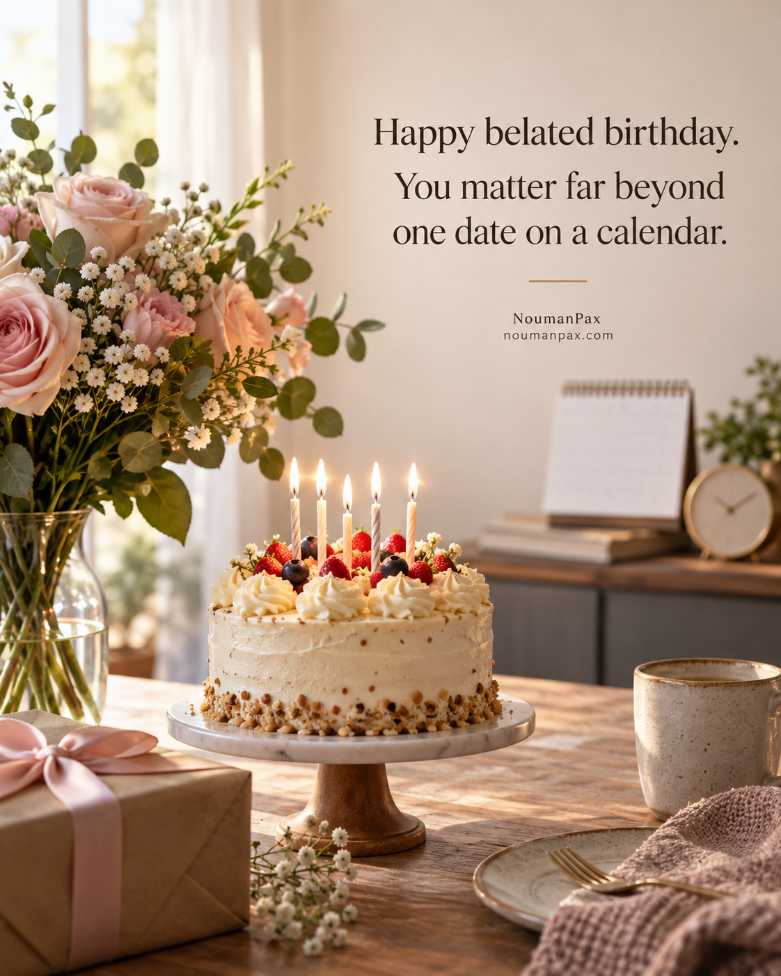 Heartfelt Belated Birthday Wishes — Quote