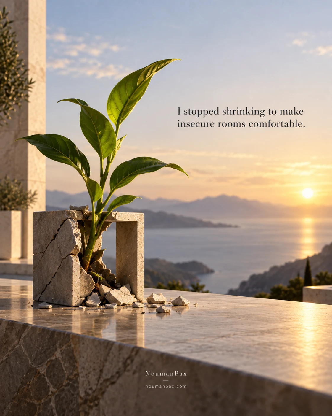 I stopped shrinking to make insecure rooms comfortable.