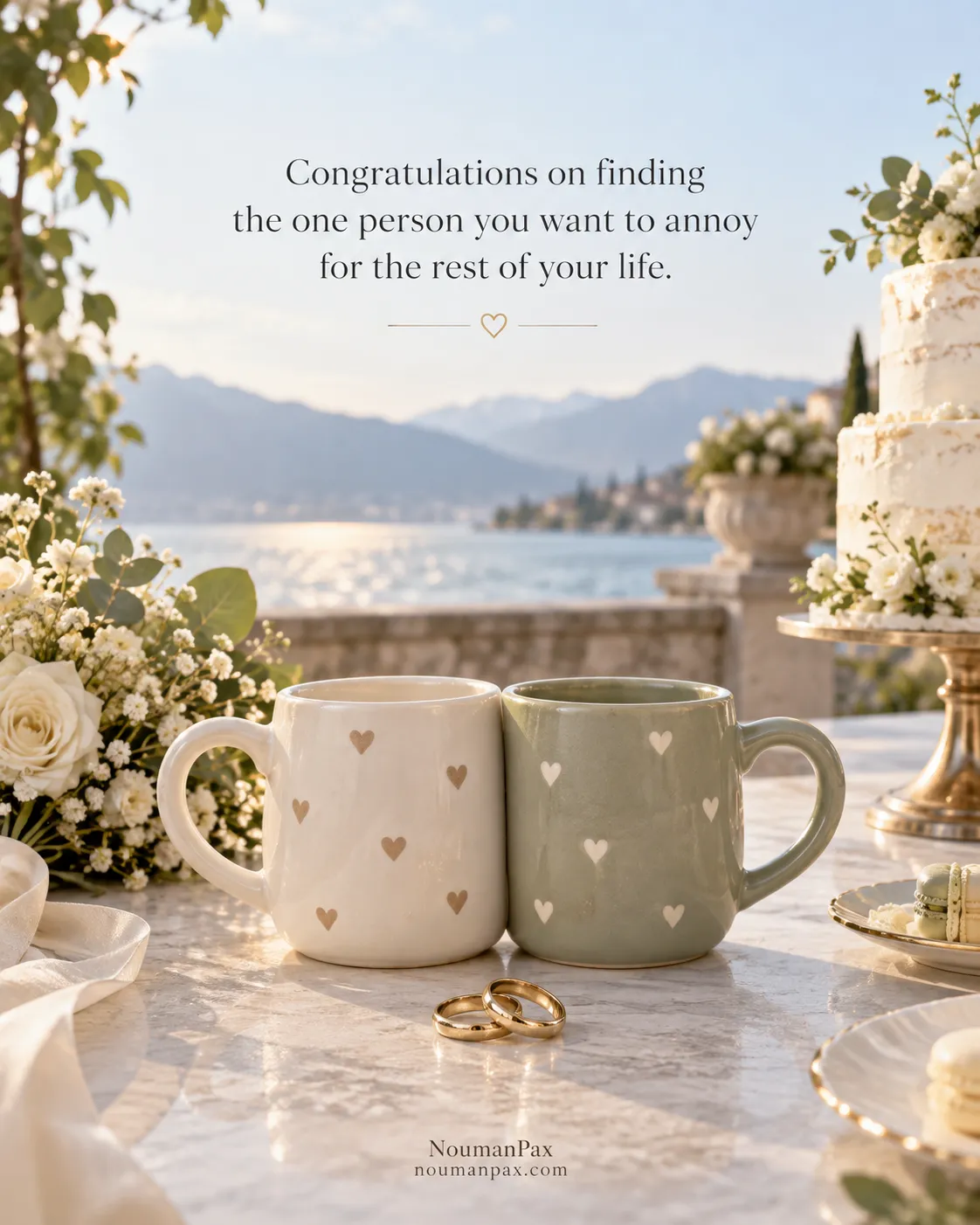 Congratulations on finding the one person you want to annoy for the rest of your life.
