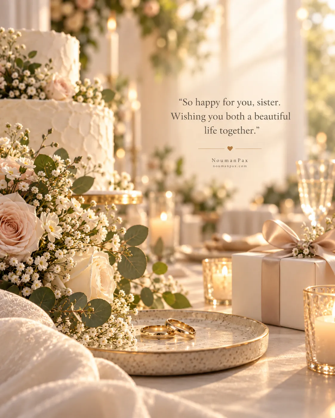 So happy for you, sister. Wishing you both a beautiful life together.
