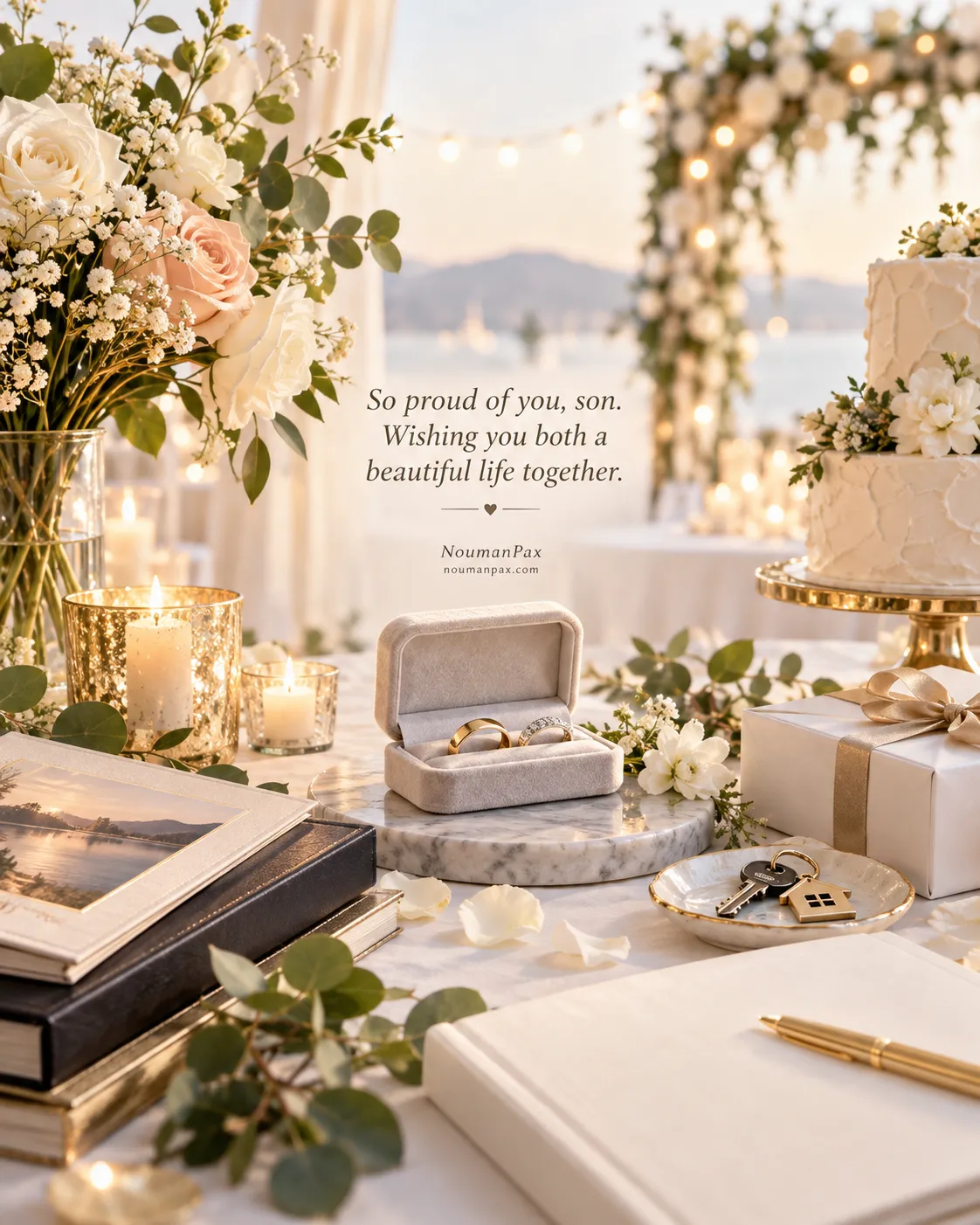 So proud of you, son. Wishing you both a beautiful life together.