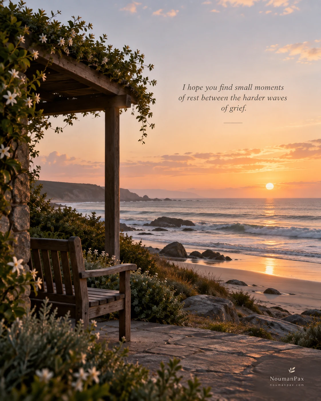 I hope you find small moments of rest between the harder waves of grief.