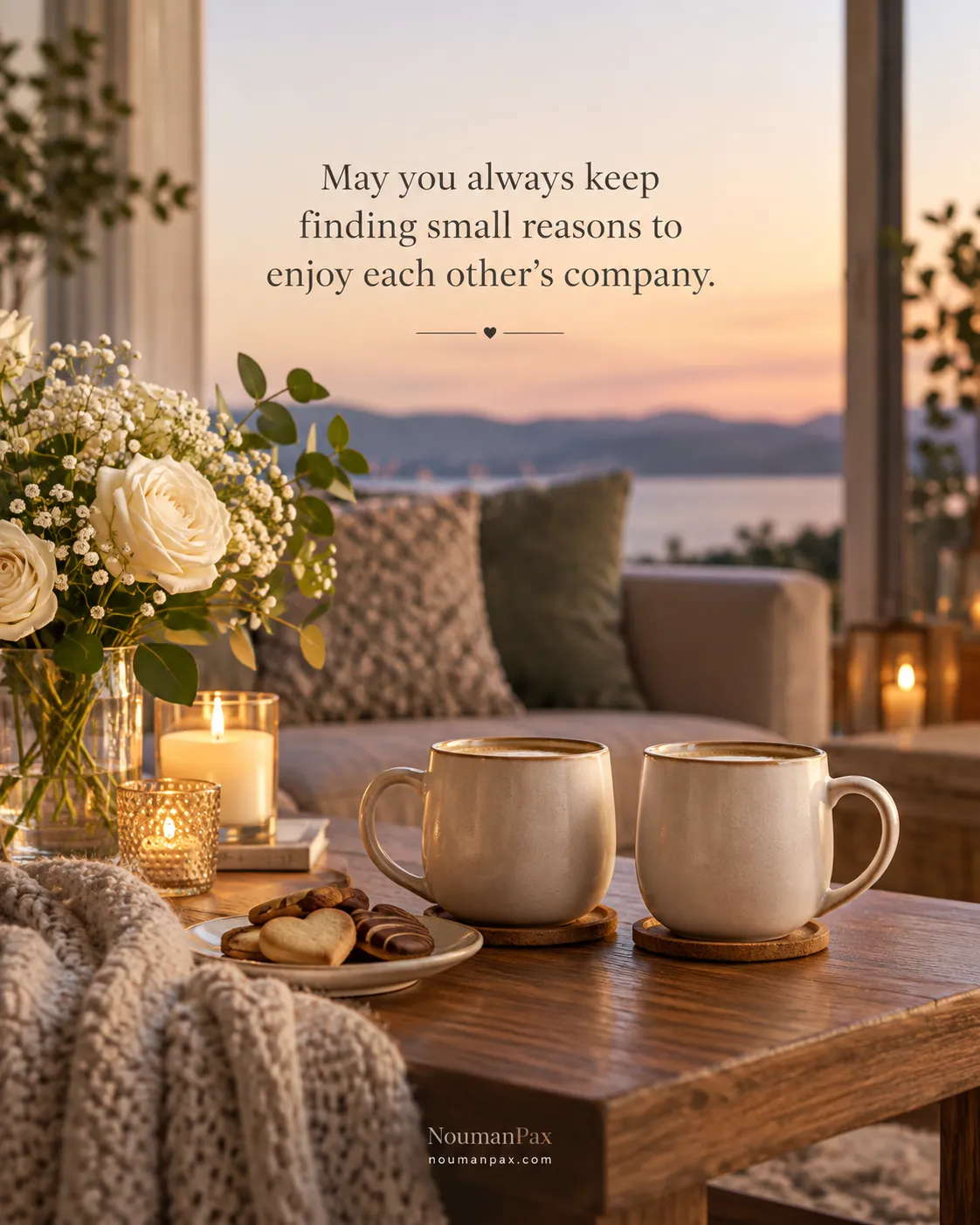 May you always keep finding small reasons to enjoy each other’s company.