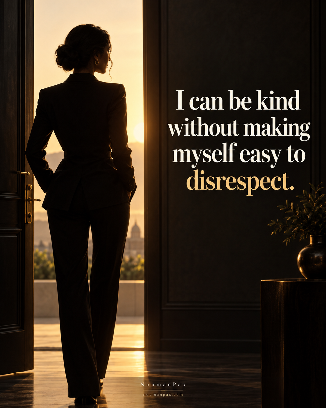 I can be kind without disrespect