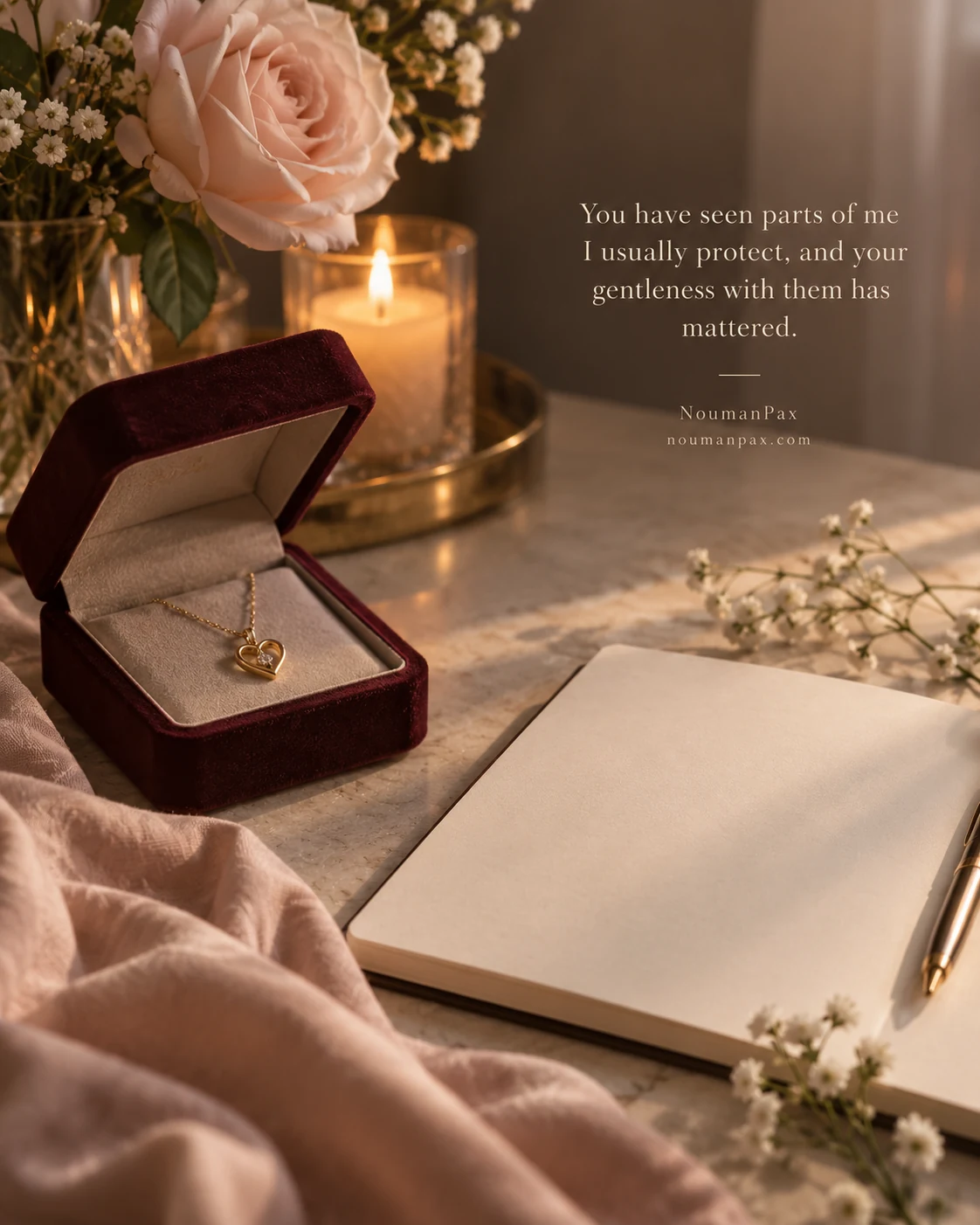 You have seen parts of me I usually protect, and your gentleness with them has mattered.