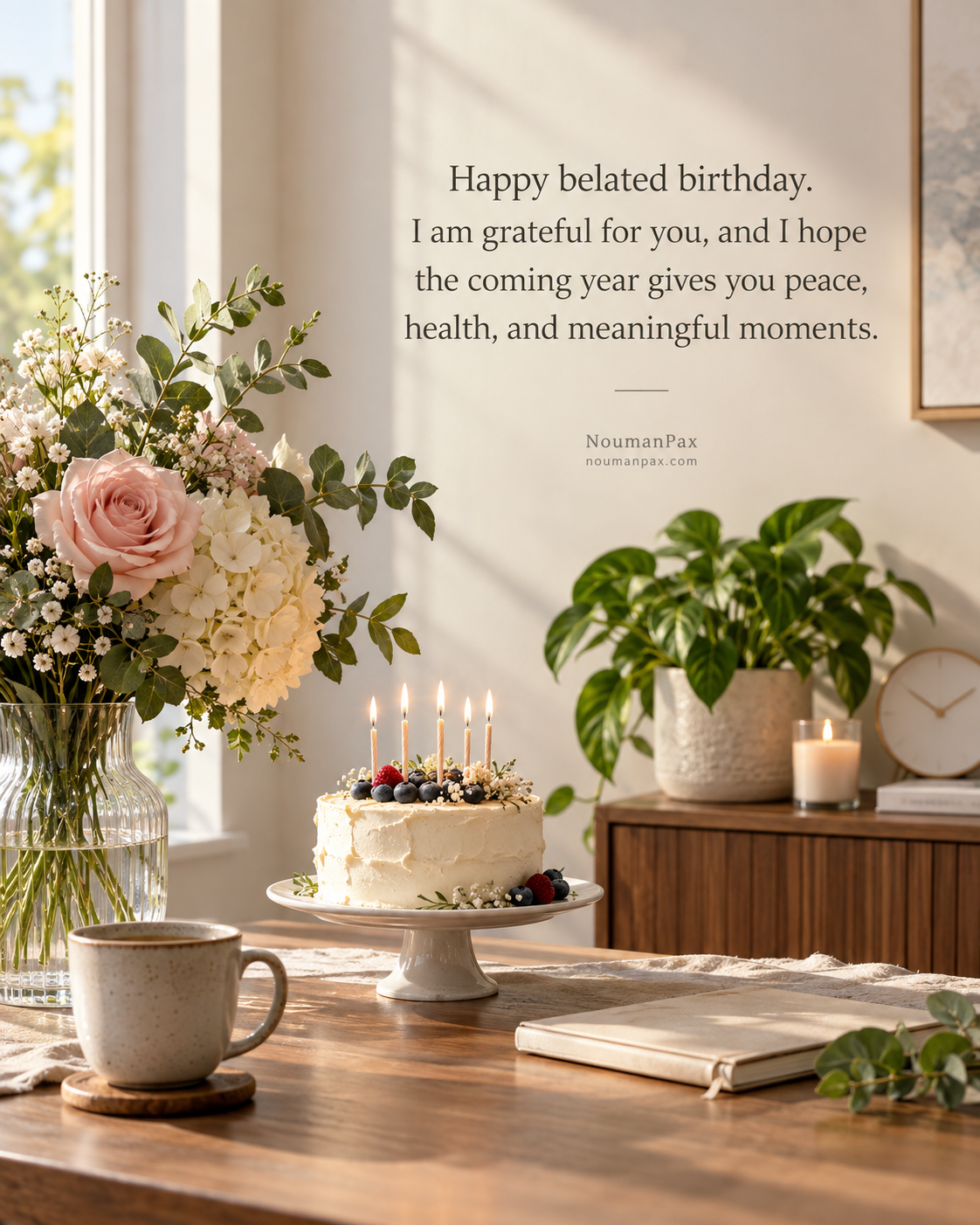 Heartfelt Belated Birthday Wishes — Quote