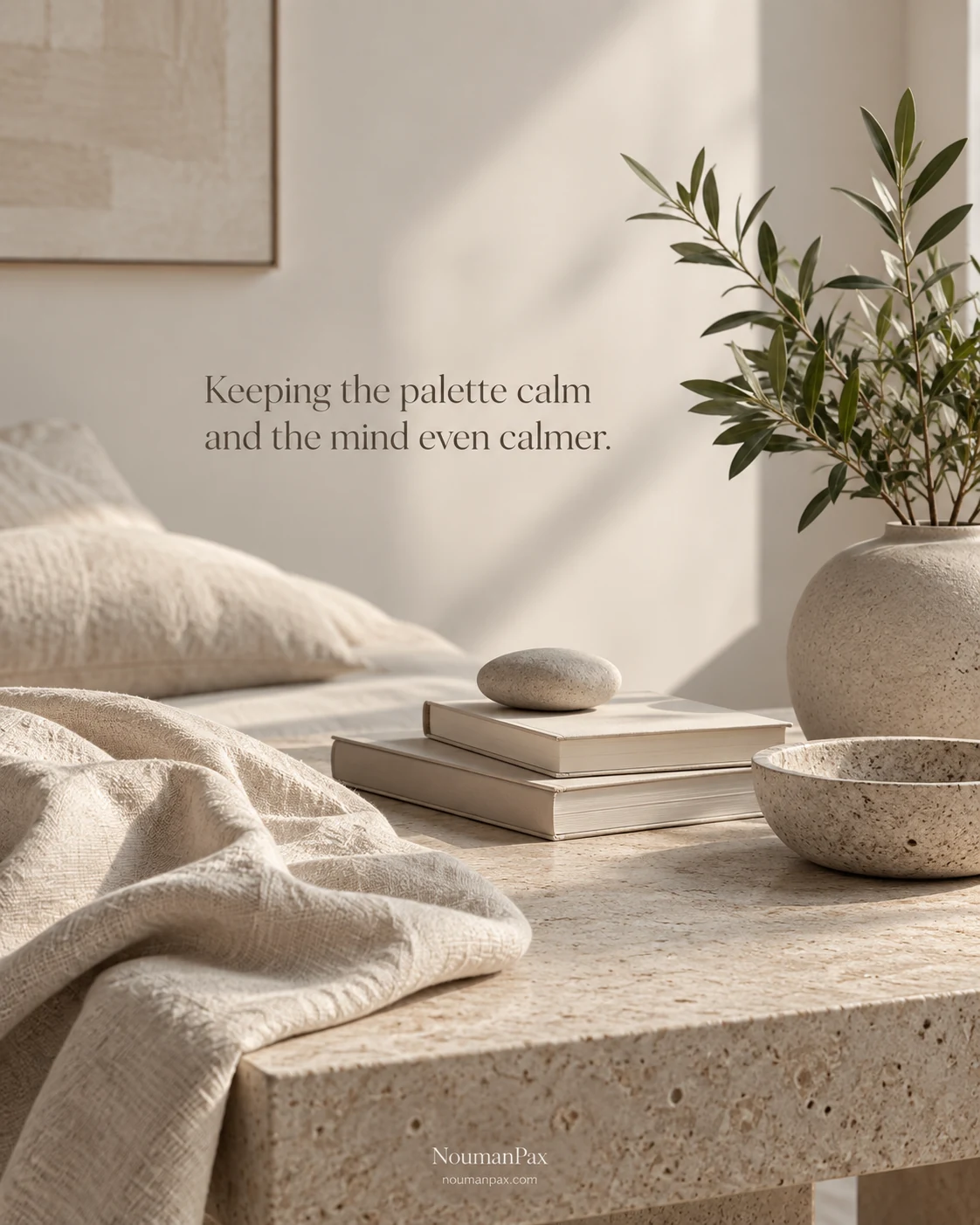 Keeping the palette calm and the mind even calmer.