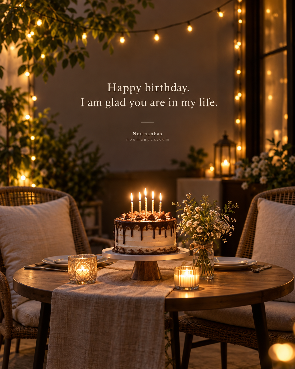 Happy birthday. I am glad you are in my life.