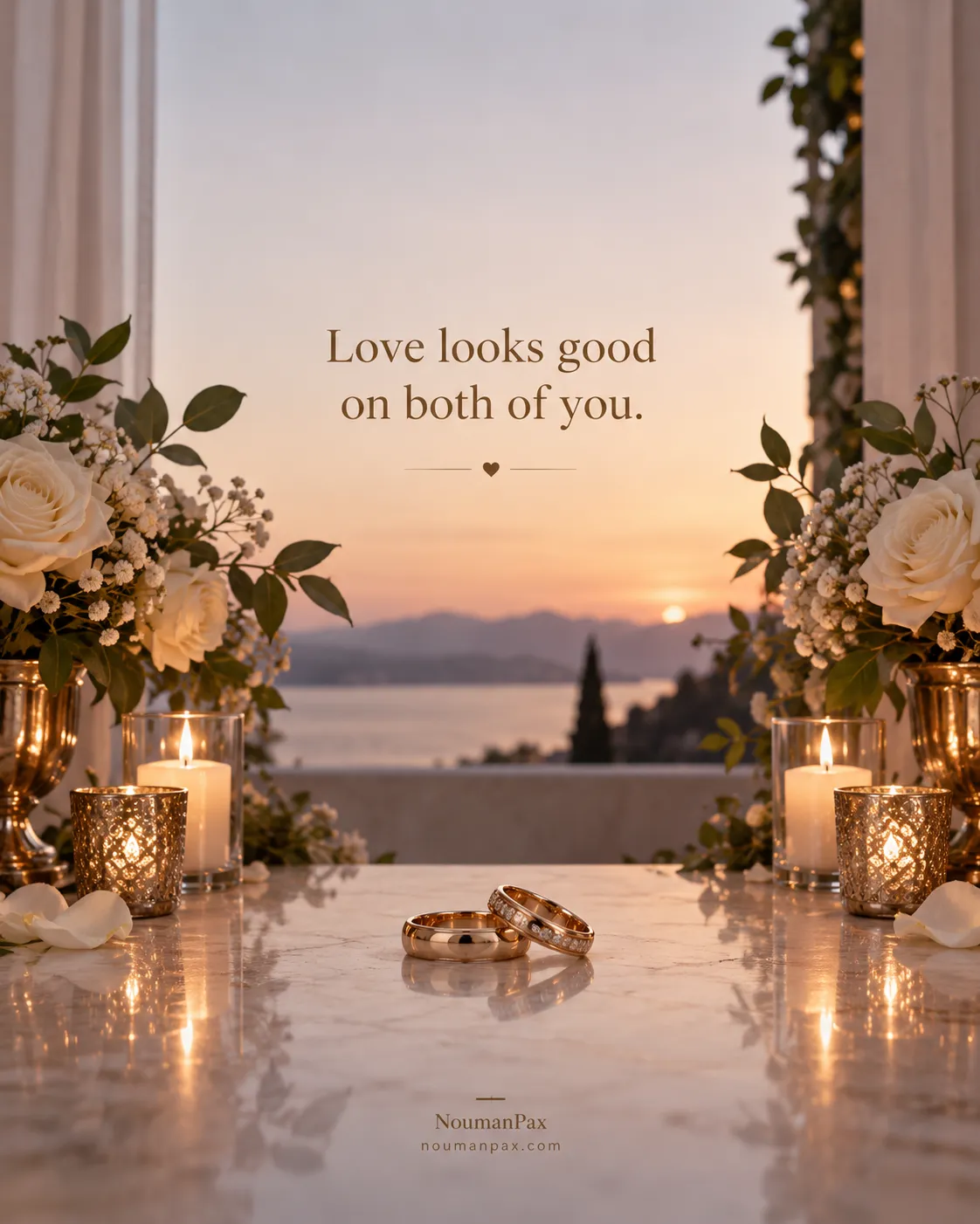 Love looks good on both of you.