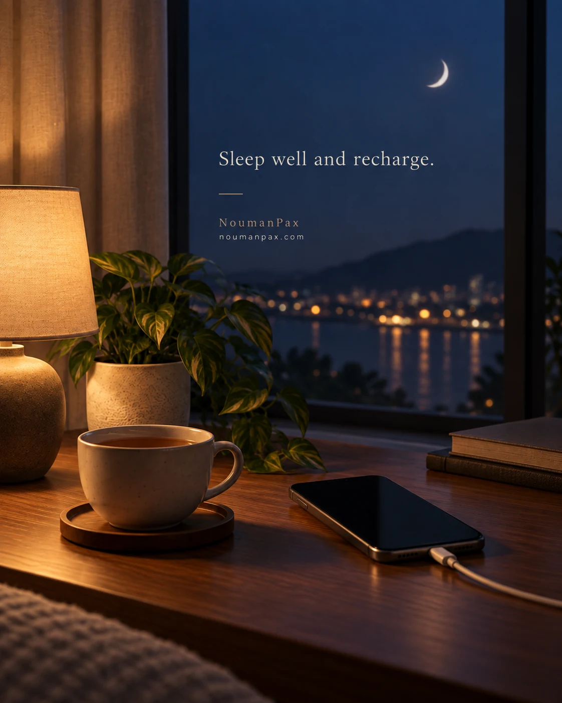 Sleep well and recharge.