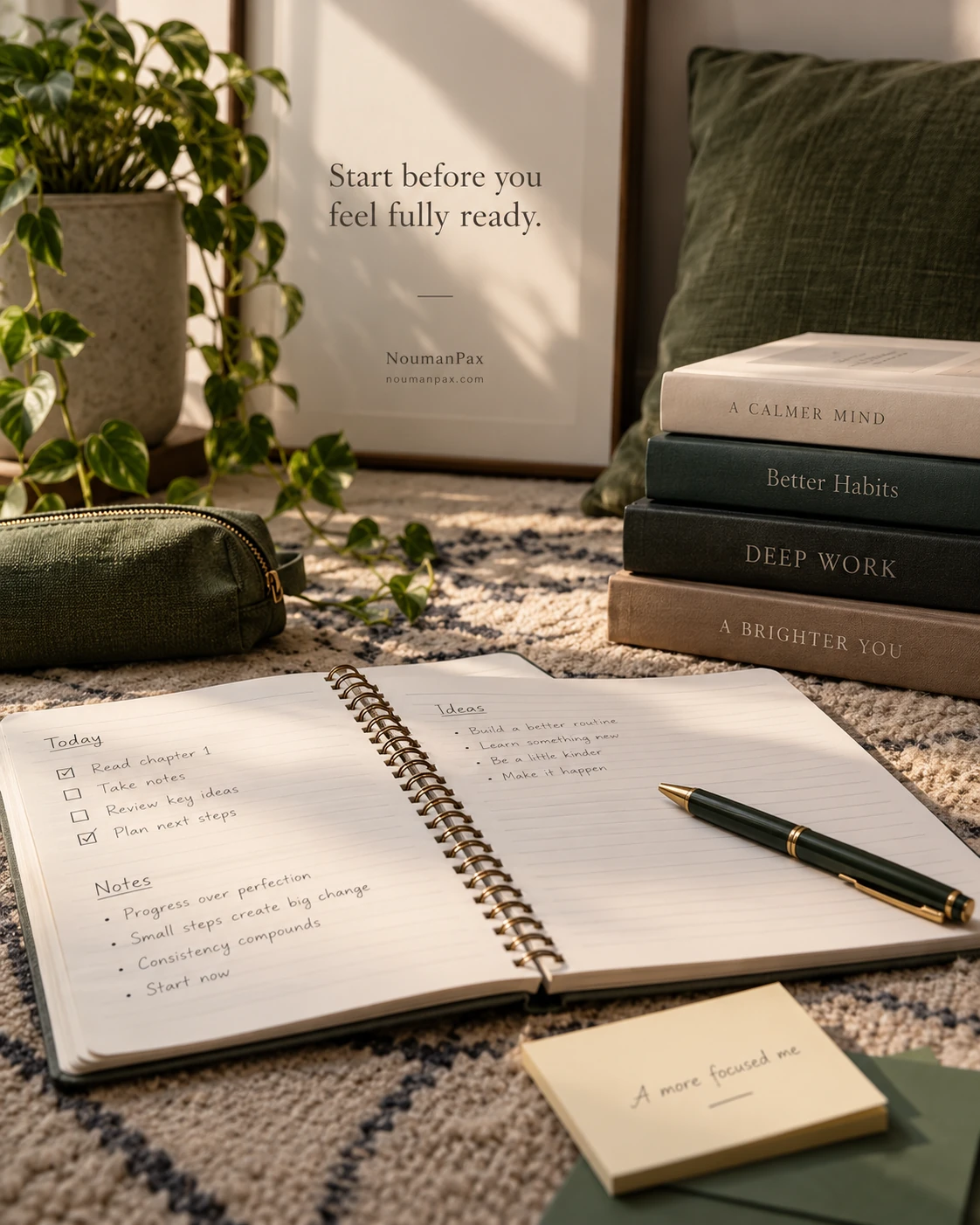Start before you feel fully ready.