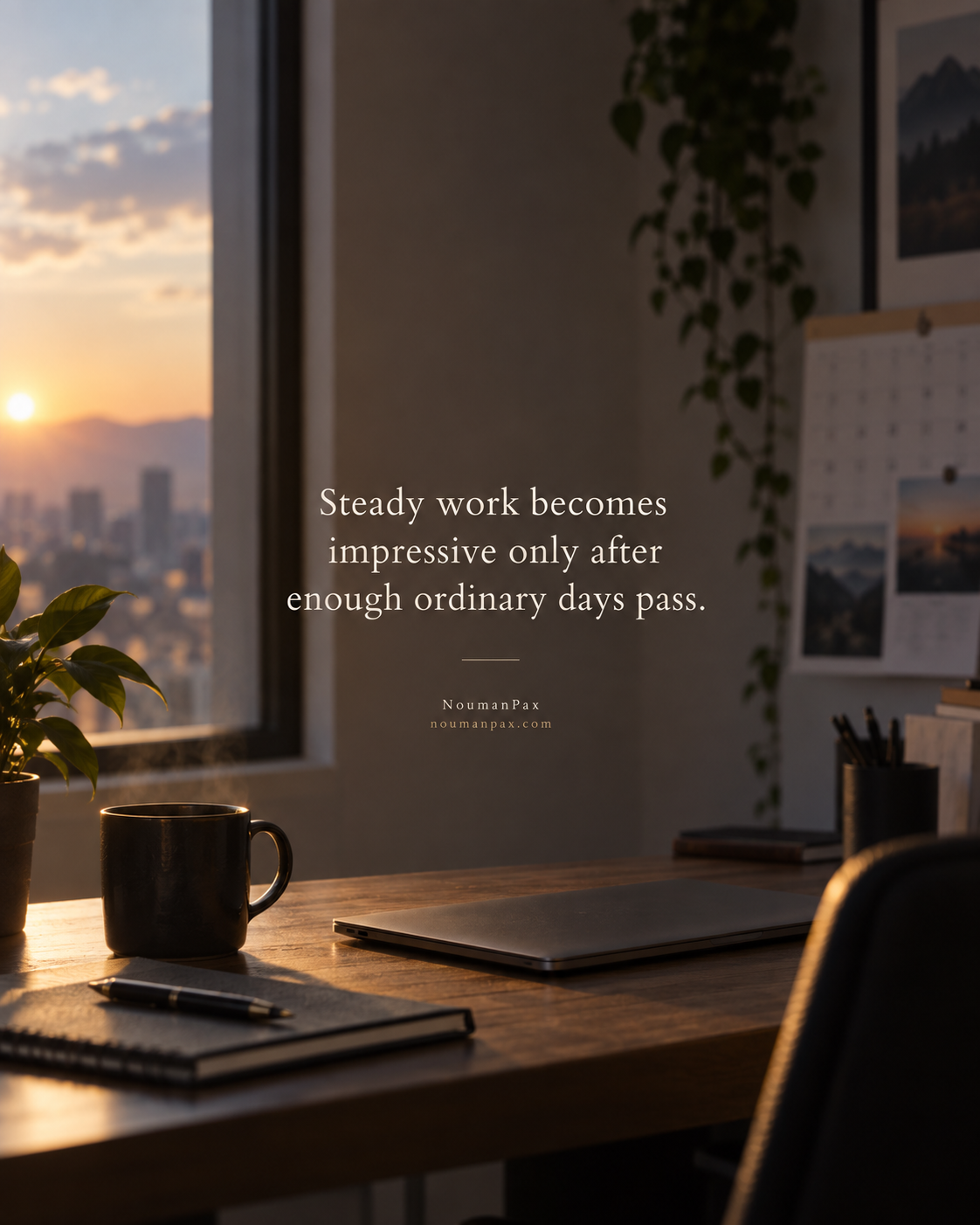 Steady work becomes impressive only after enough ordinary days pass.