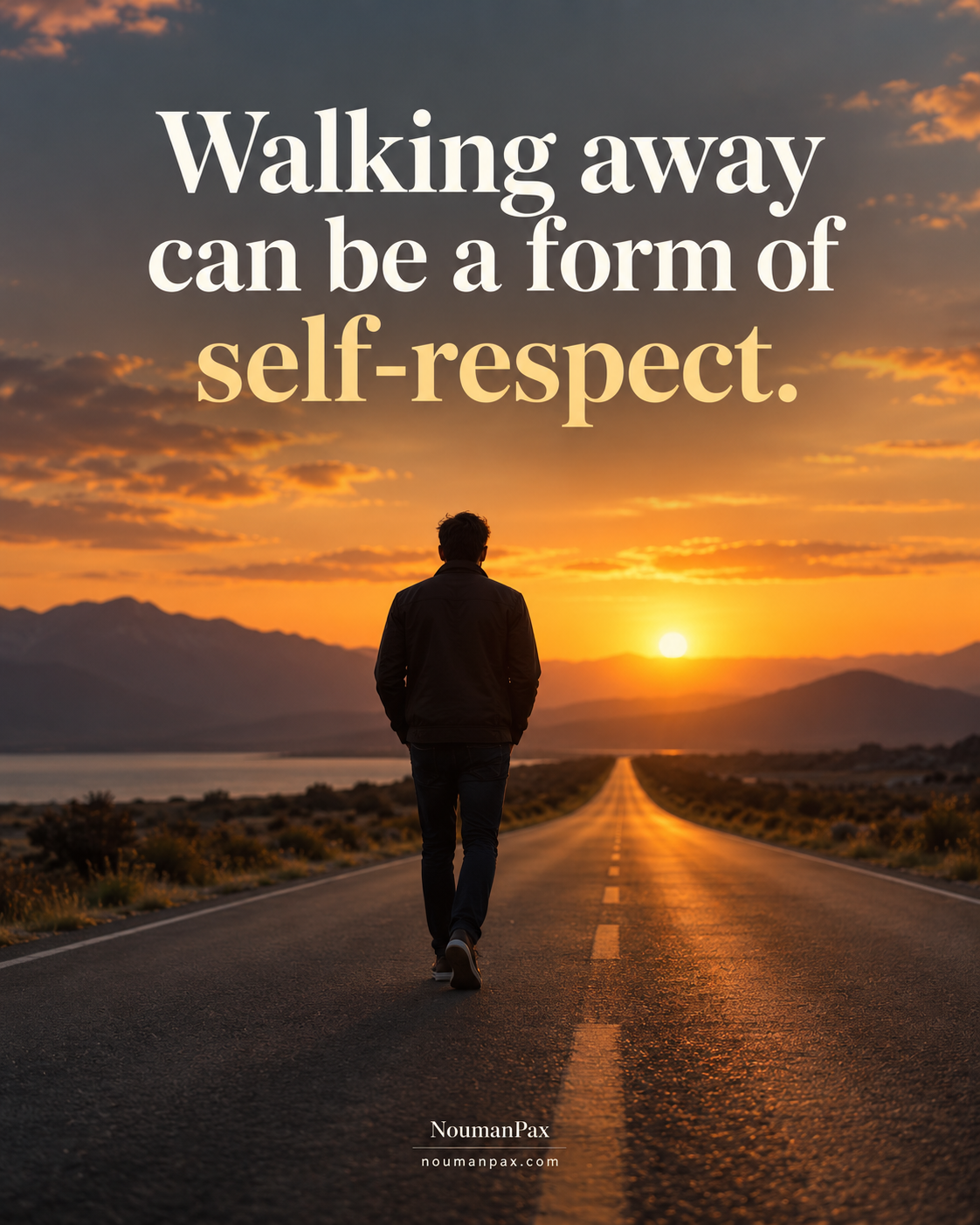 Walking away can be self respect