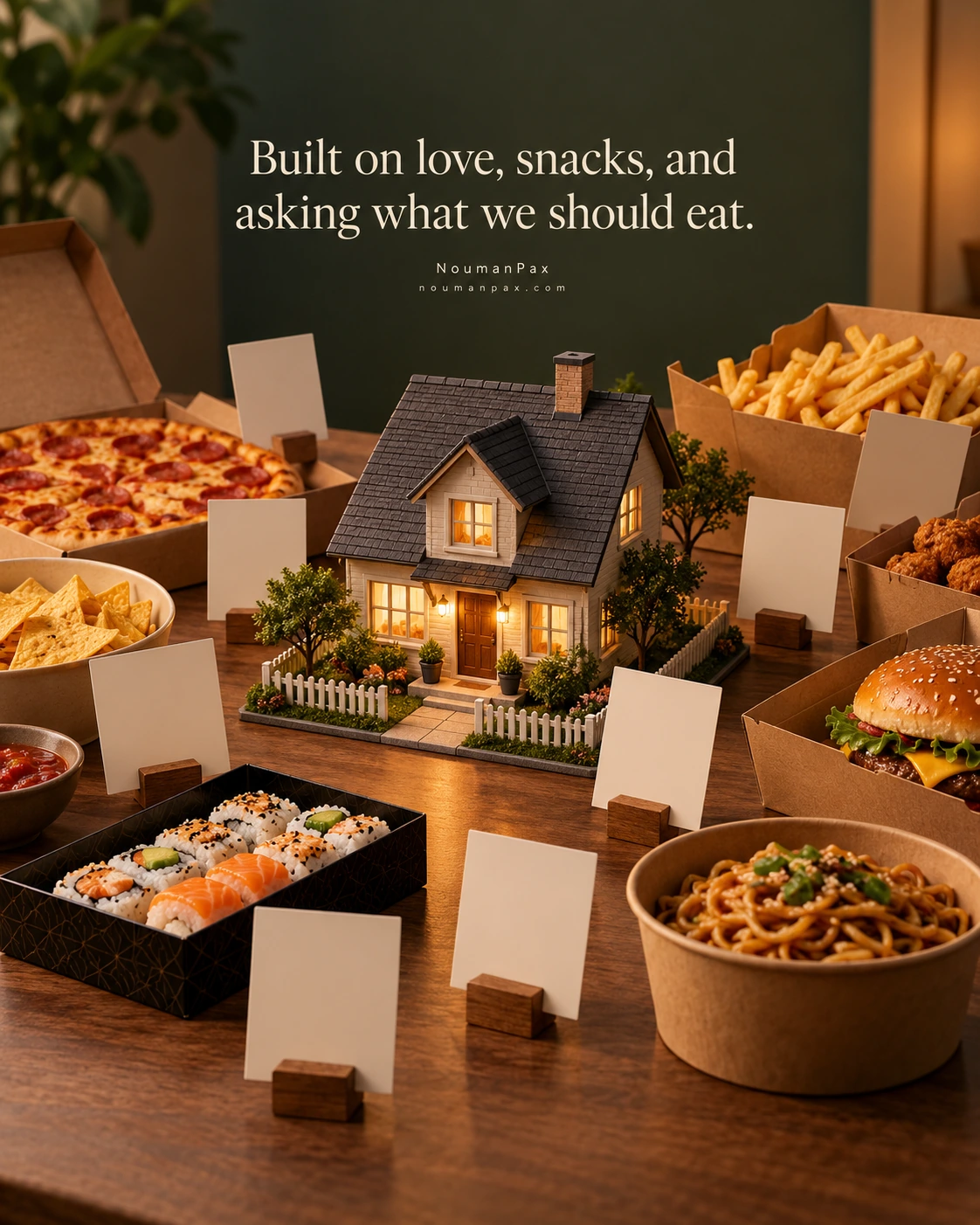 Built on love, snacks, and asking what we should eat.