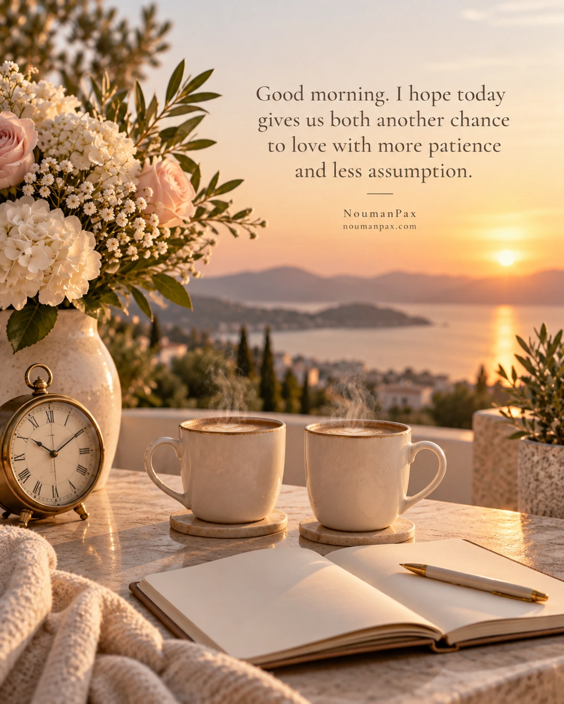 Good morning. I hope today gives us another chance to love with more patience and less assumption.