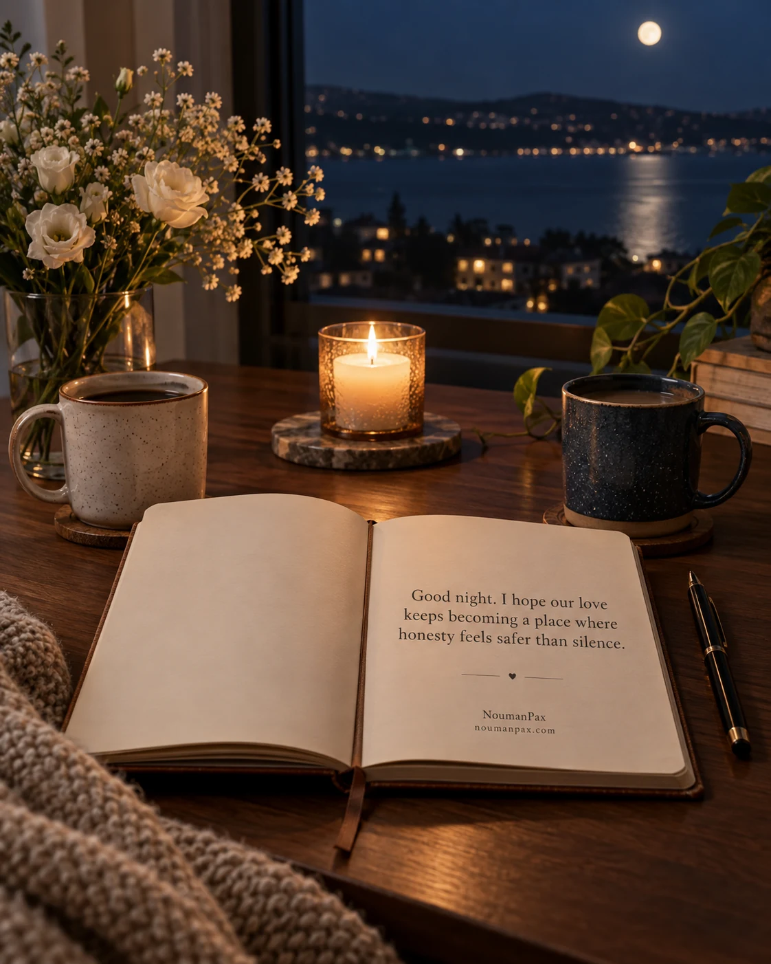Good night. I hope our love keeps becoming a place where honesty feels safer than silence.