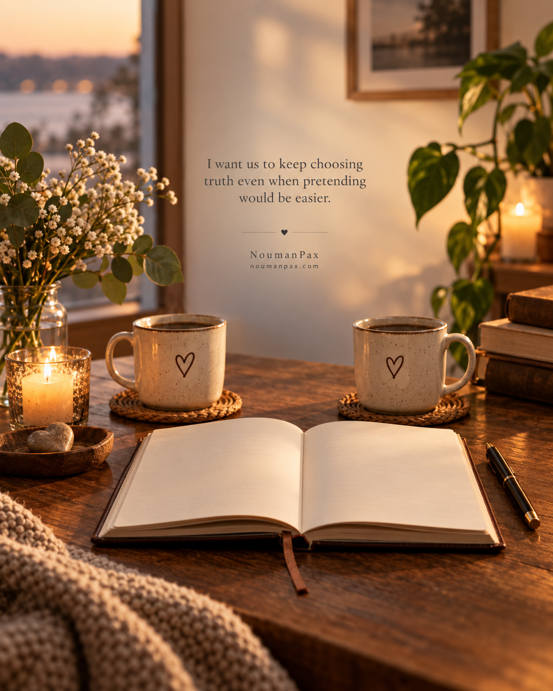 I want us to keep choosing truth even when pretending would be easier.