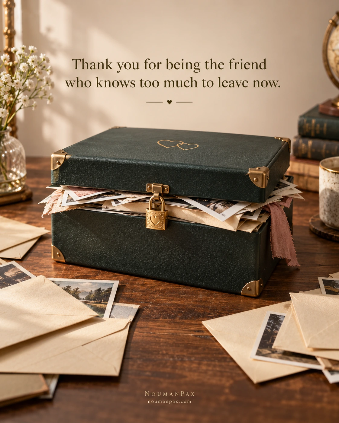 Thank you for being the friend who knows too much to leave now.