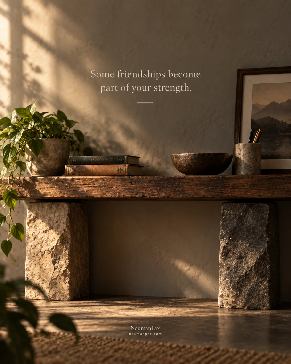 Some friendships become part of your strength.