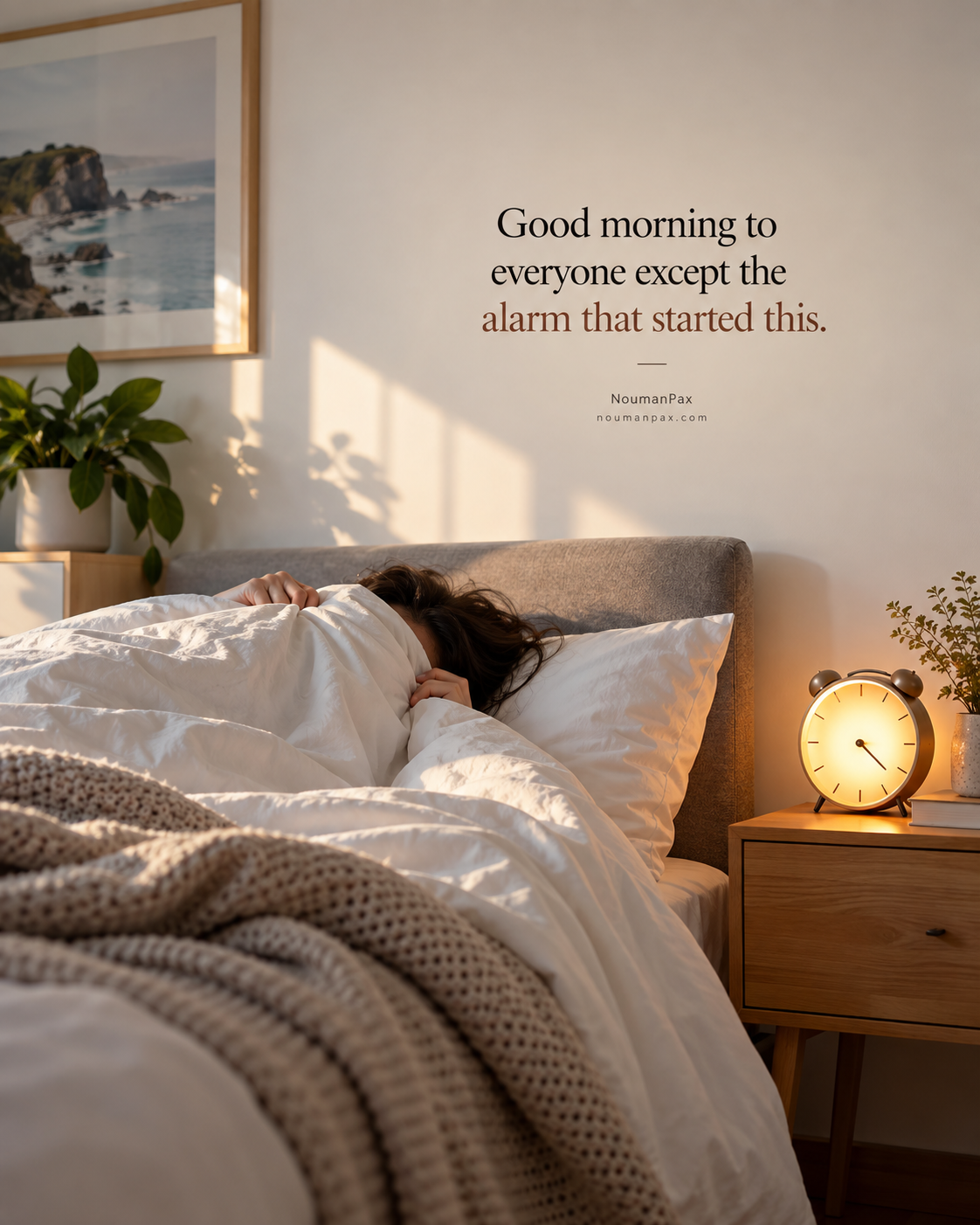 Good morning to everyone except the alarm that started this.