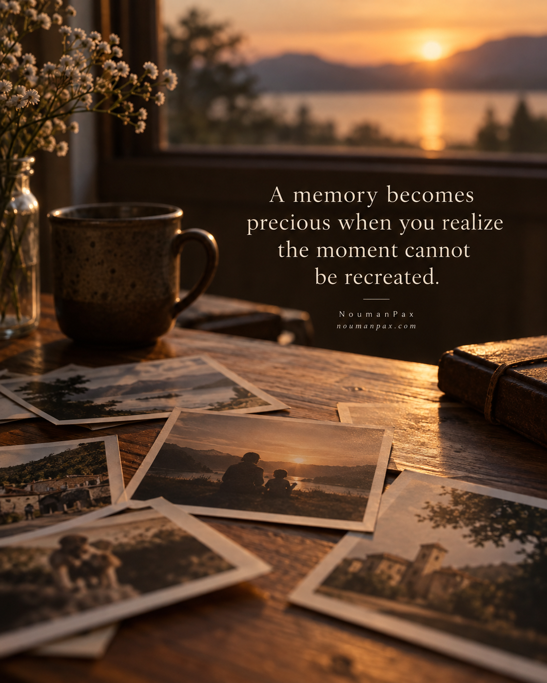 A memory becomes precious when you realize the moment cannot be recreated.