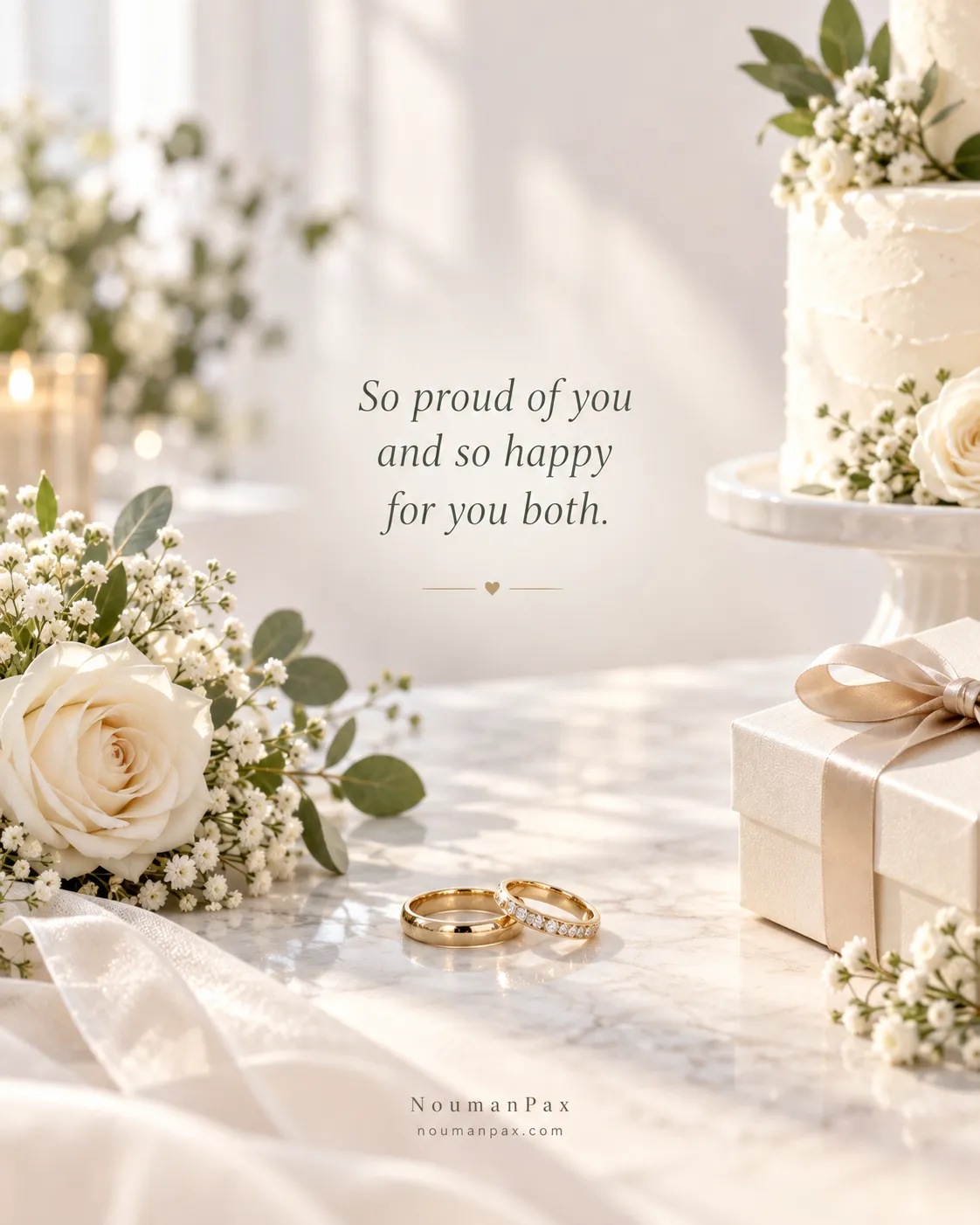 So proud of you and so happy for you both.