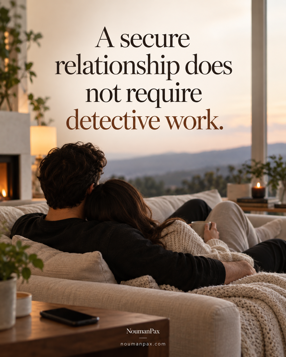 Relationship quote — secure relationship no detective work