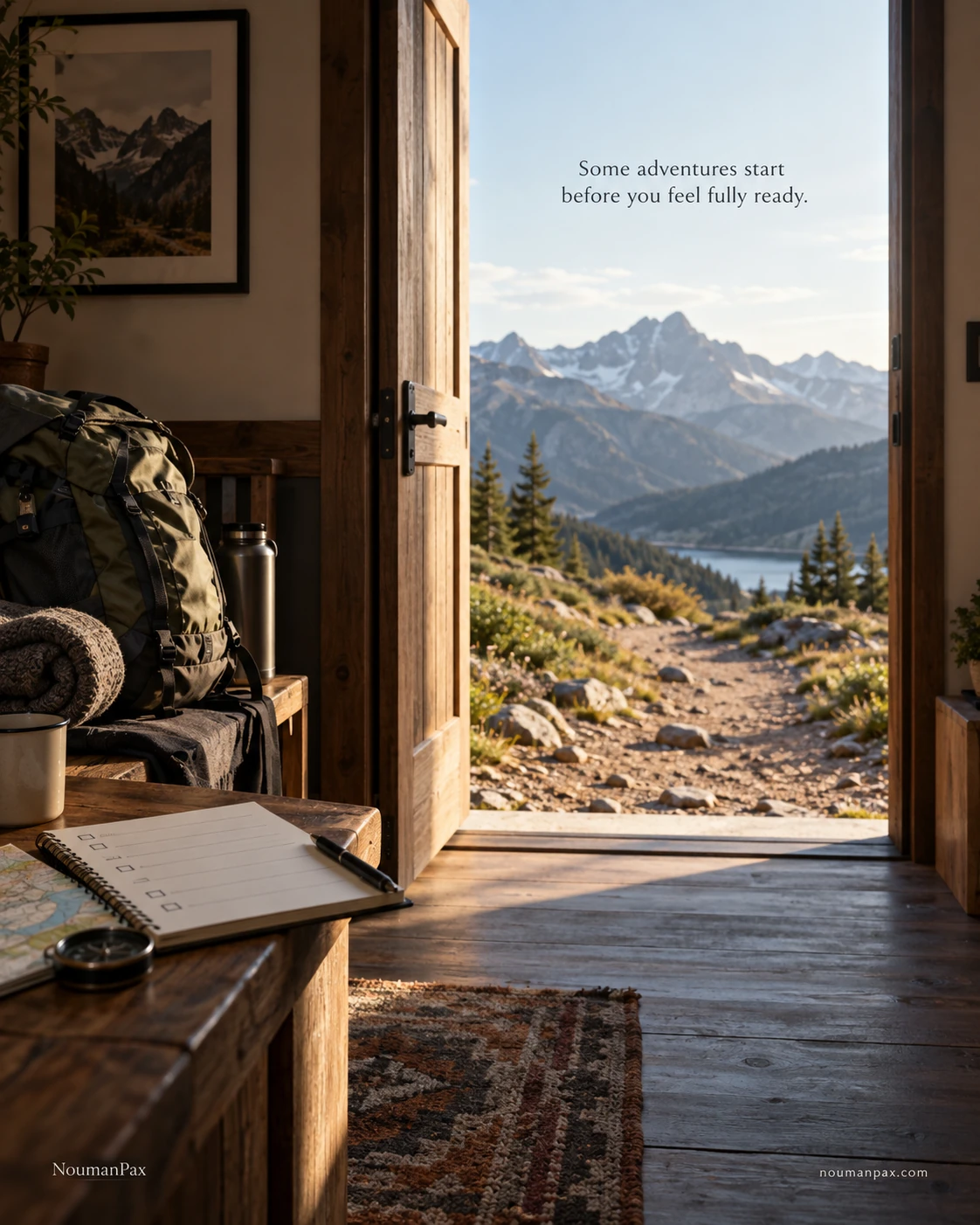 Some adventures start before you feel fully ready.