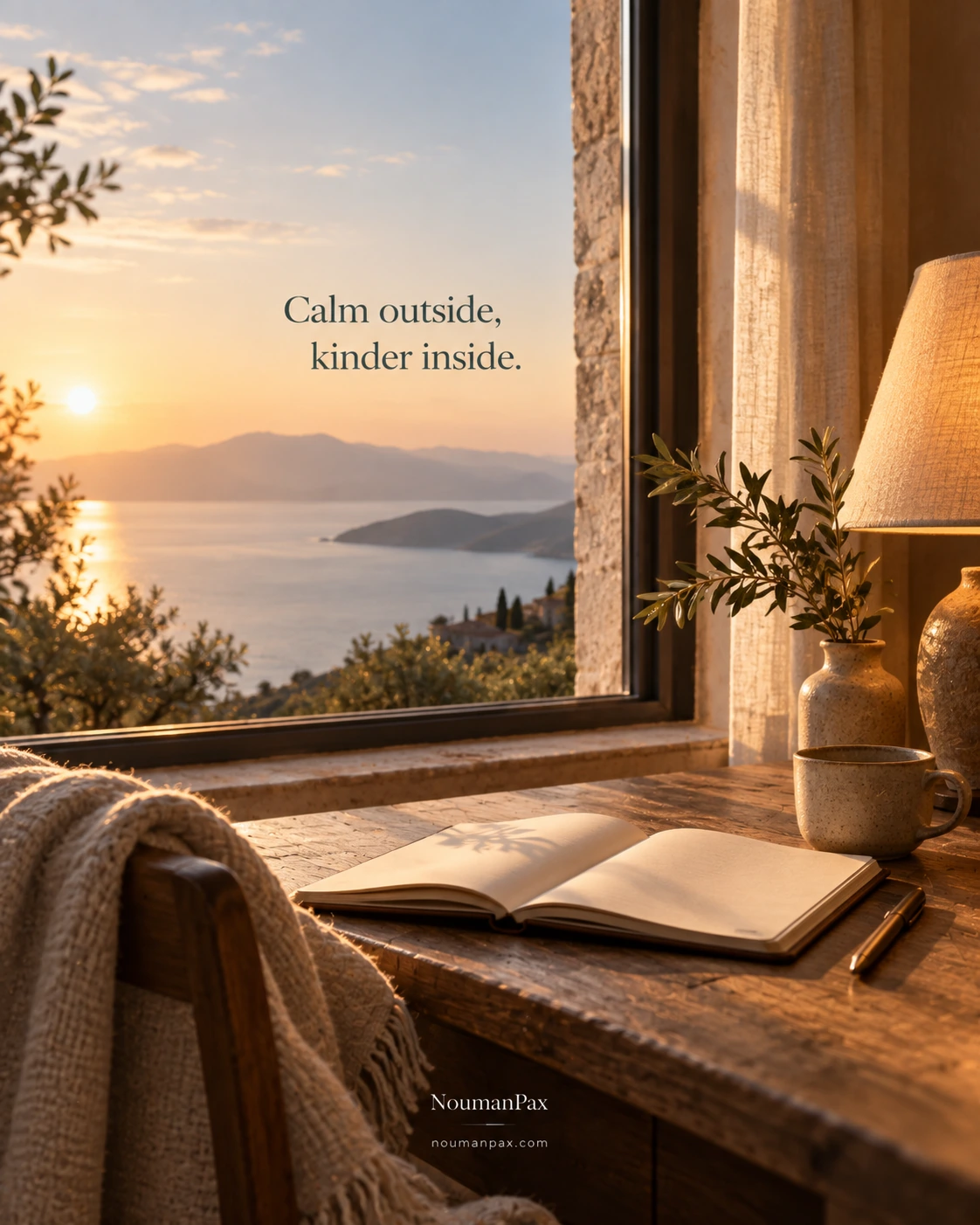Calm outside, kinder inside.