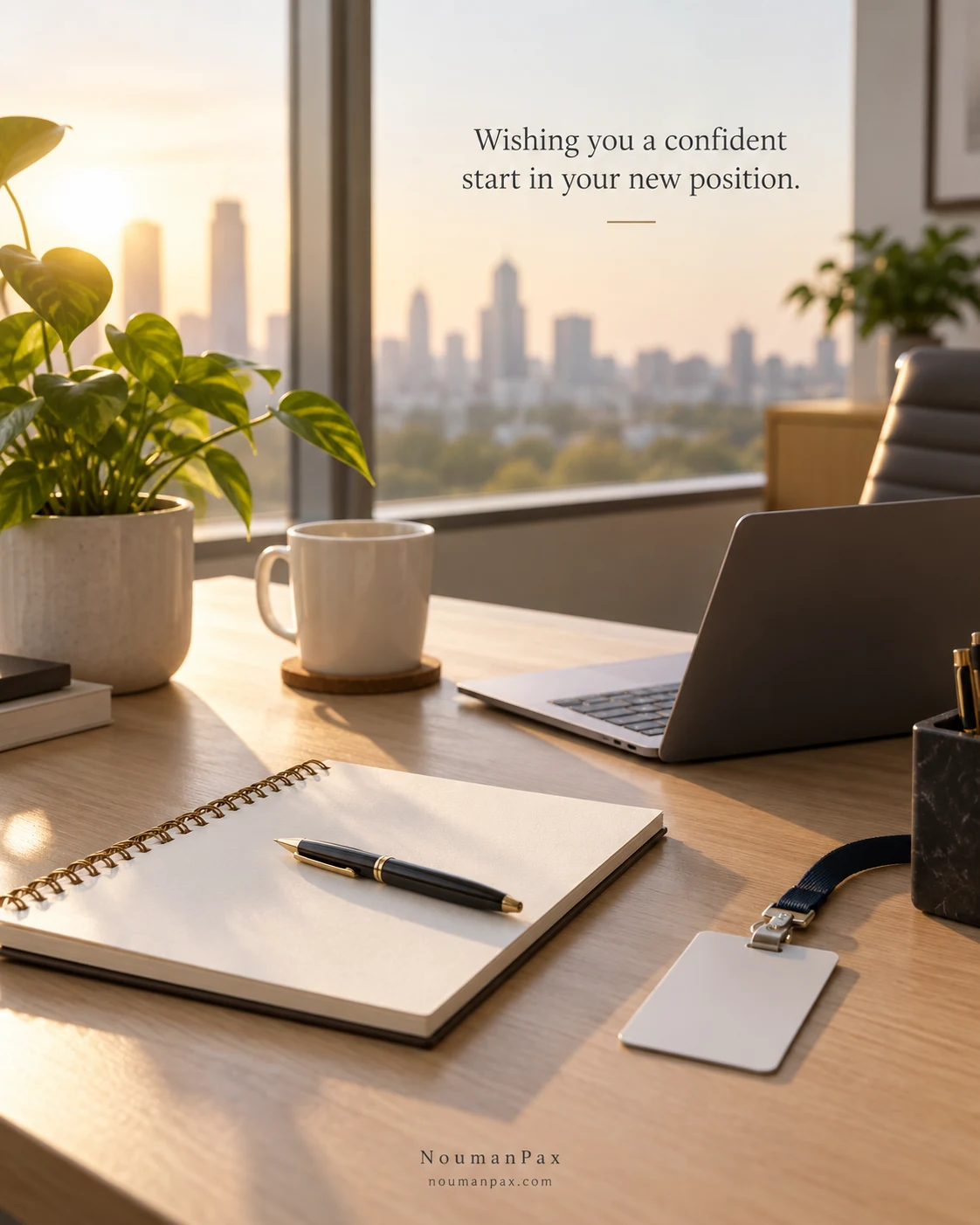 Wishing you a confident start in your new position.