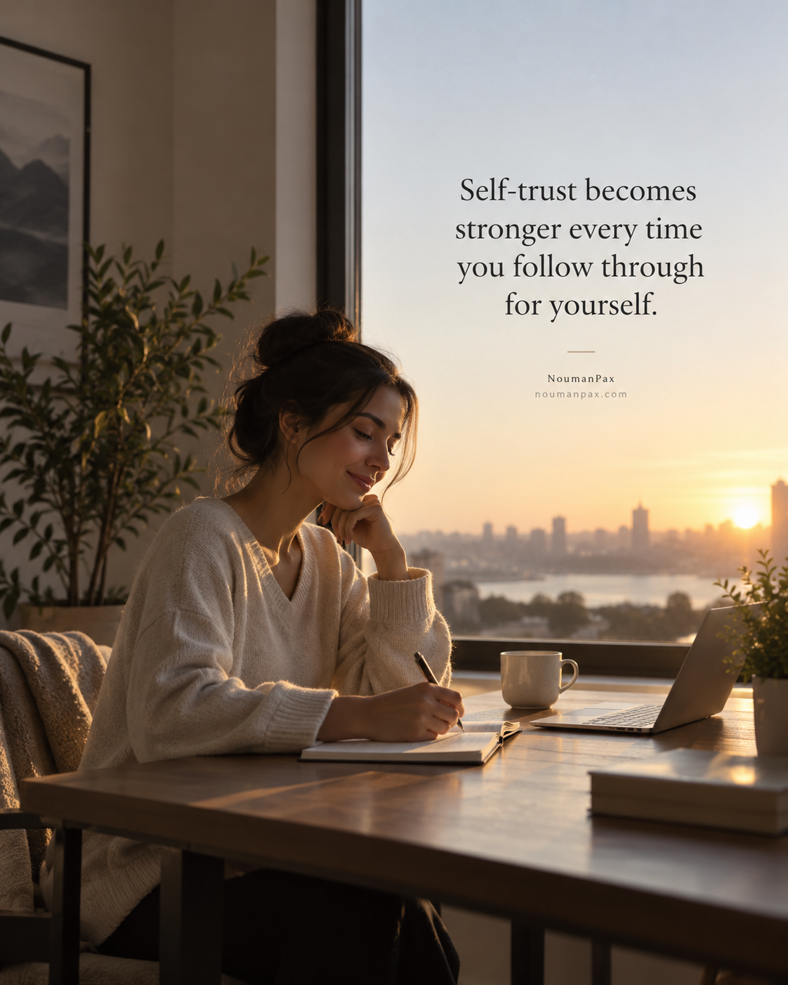 Self-trust becomes stronger every time you follow through for yourself.
