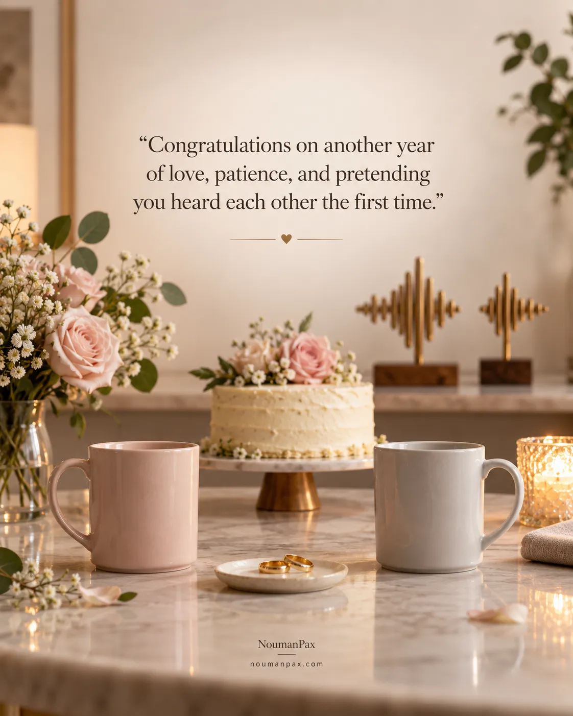 Congratulations on another year of love, patience, and pretending you heard each other the first time.