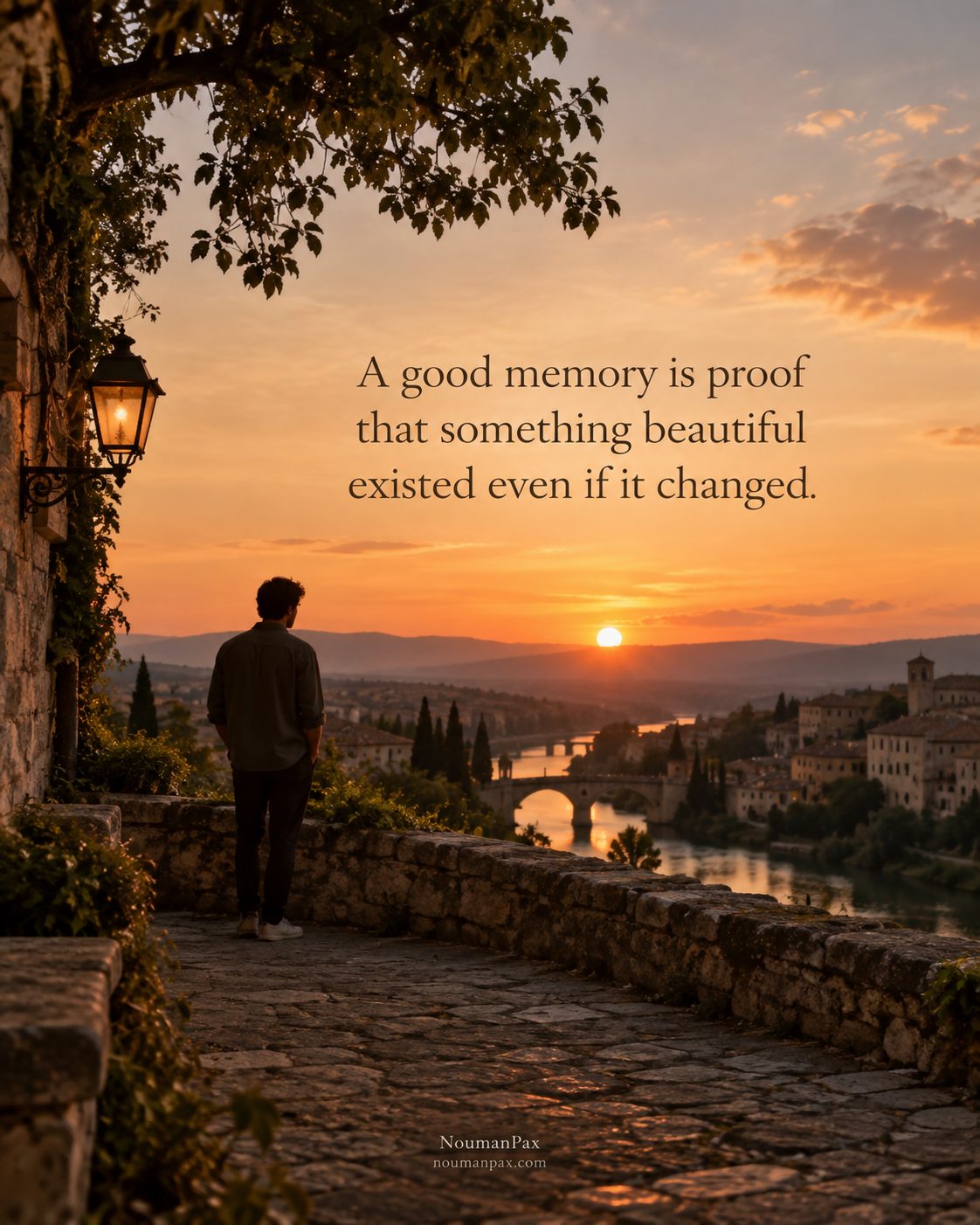 A good memory is proof that something beautiful existed even if it changed.