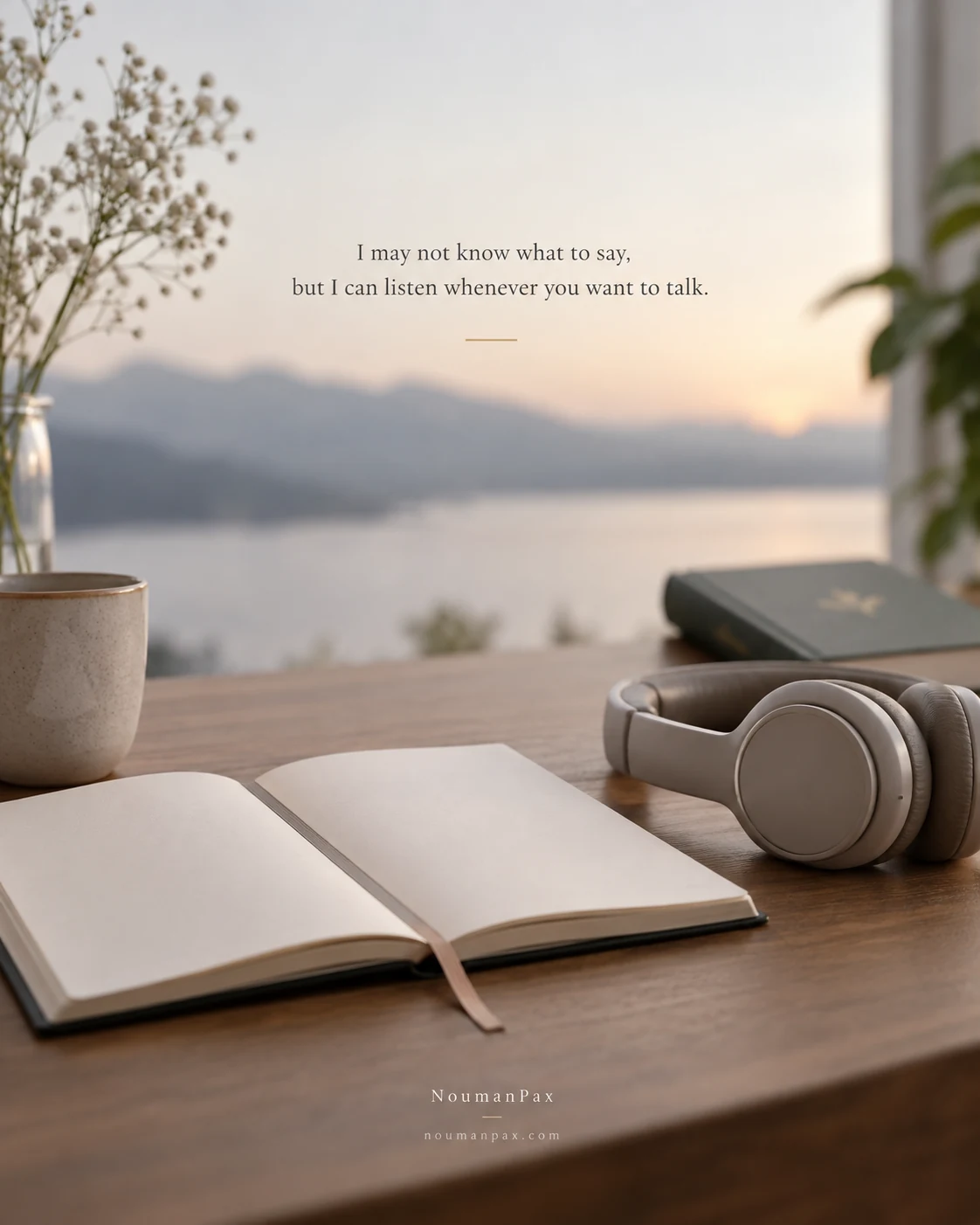 I may not know what to say, but I can listen whenever you want to talk.