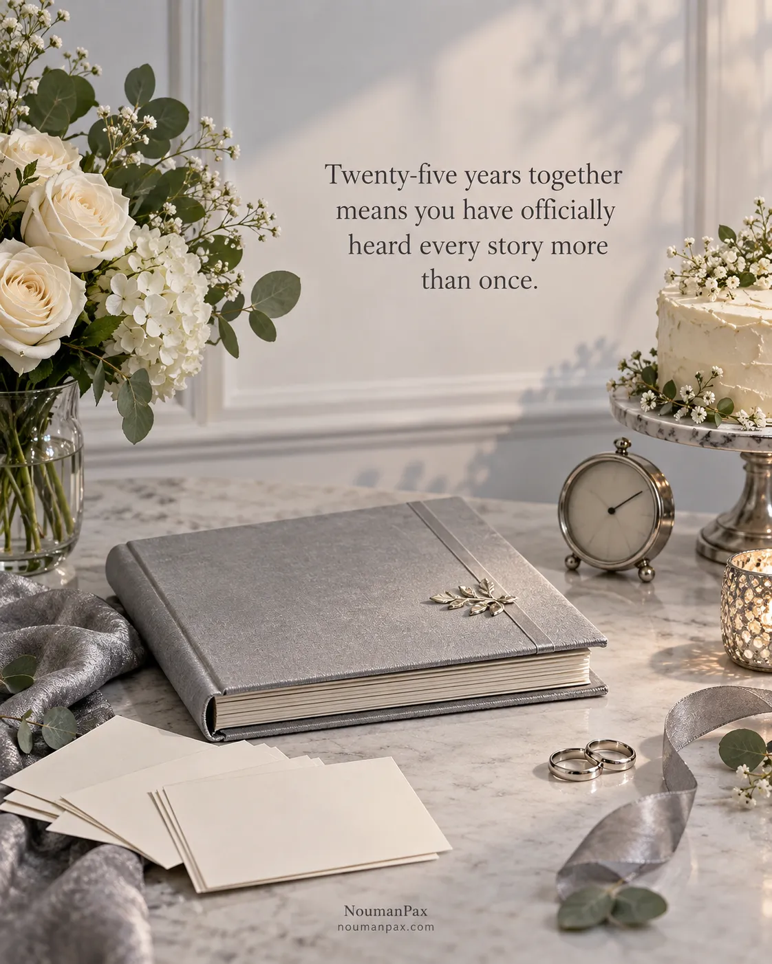 Twenty-five years together means you have officially heard every story more than once.
