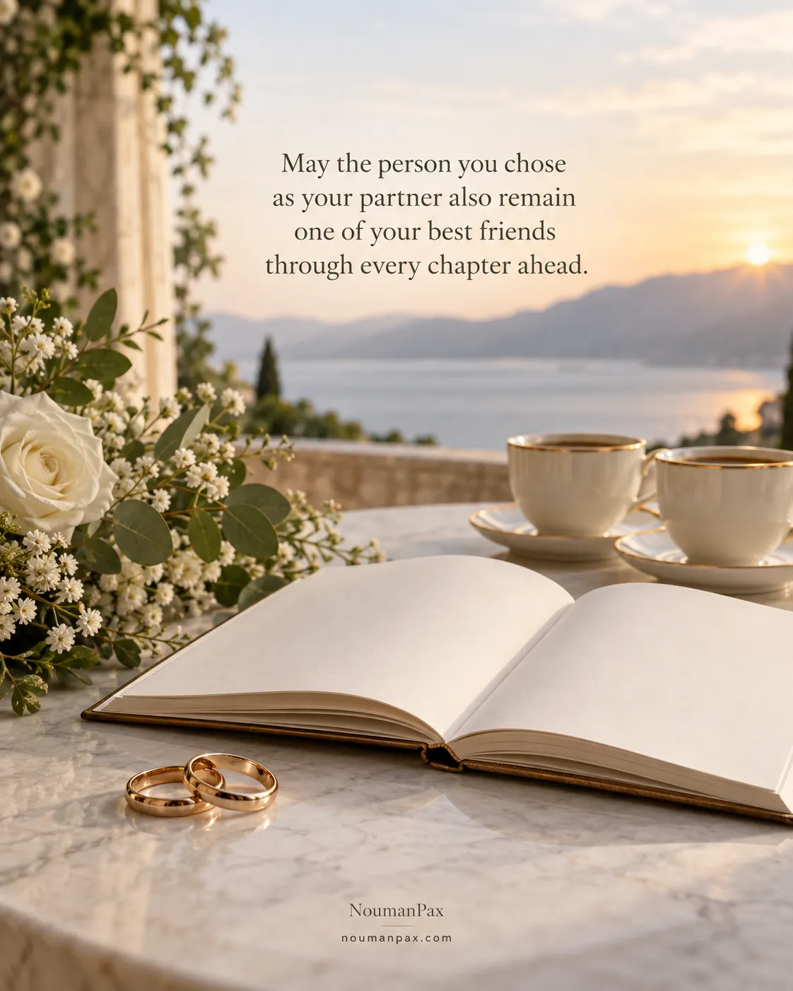 May the person you chose as your partner also remain one of your best friends through every chapter ahead.